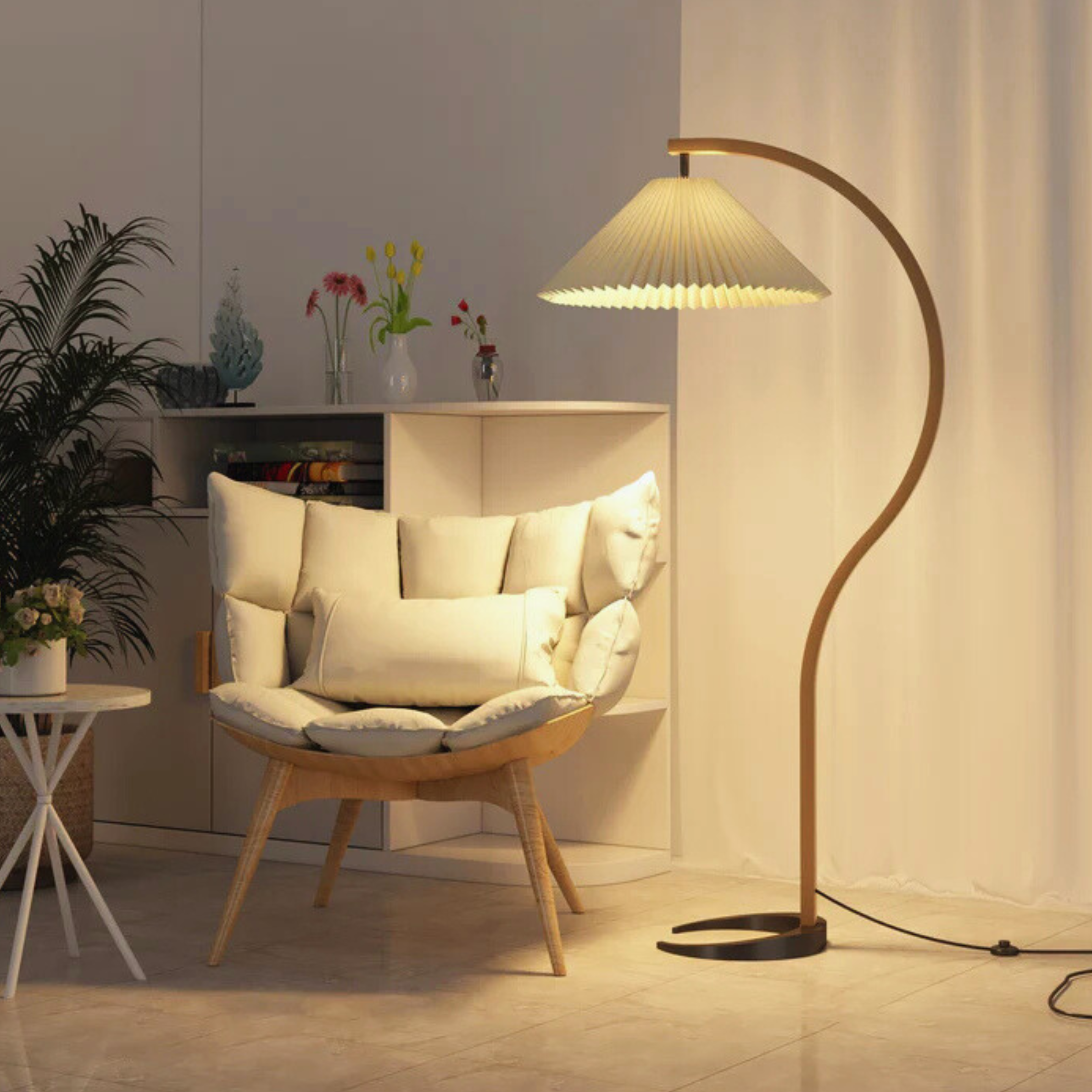 Modern Sculptural Floor Lamp | Statement Lighting Piece