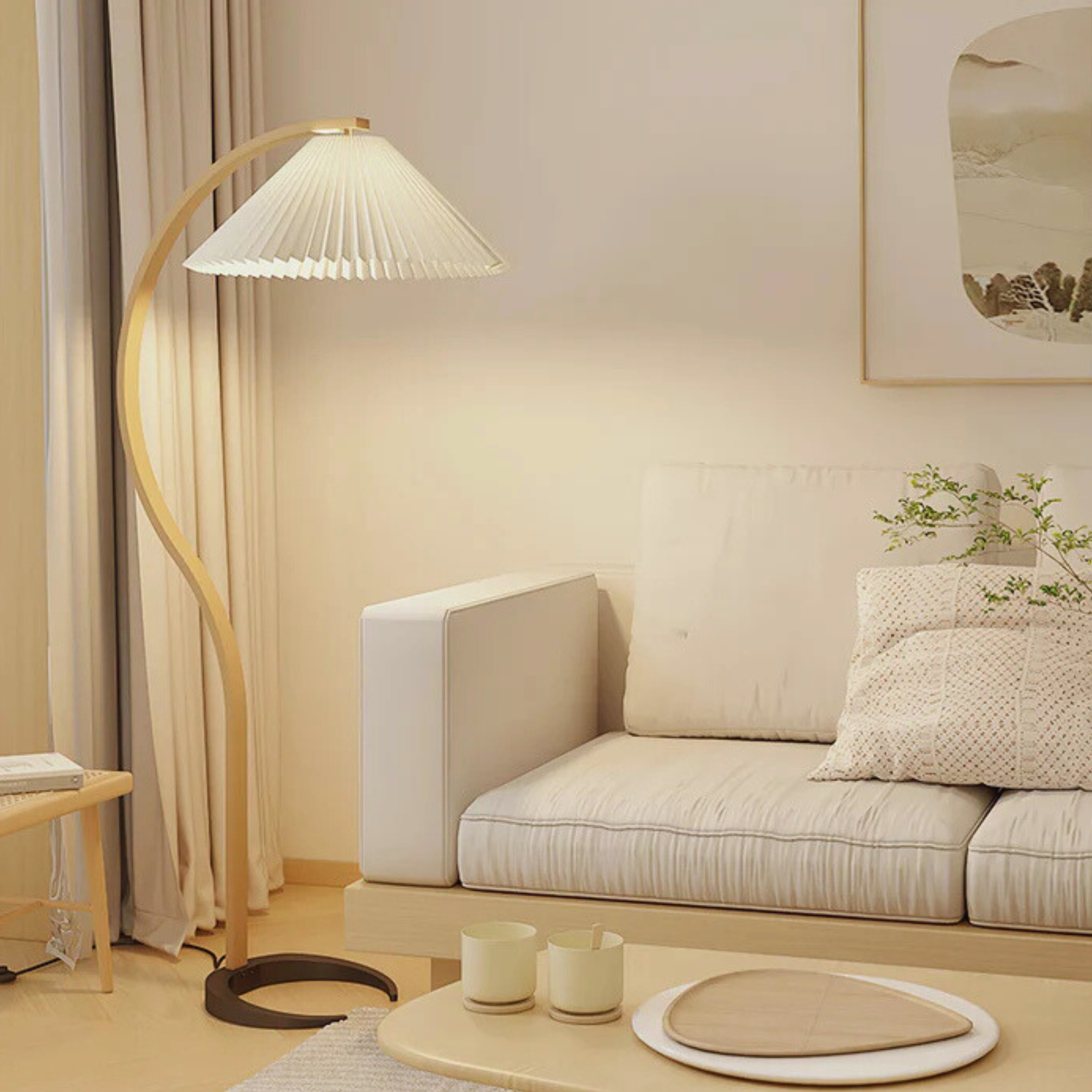 Modern Sculptural Floor Lamp | Statement Lighting Piece