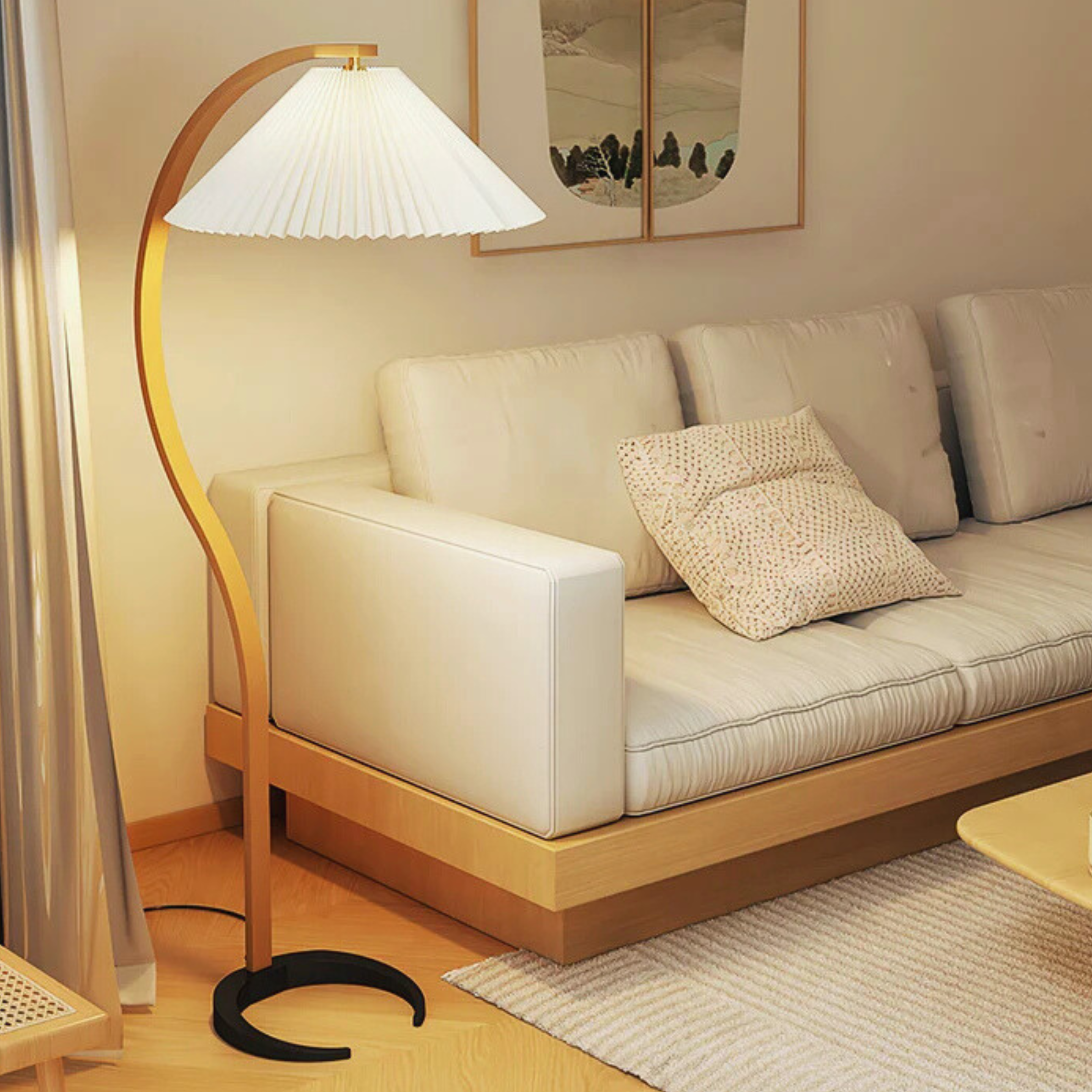 Modern Sculptural Floor Lamp | Statement Lighting Piece