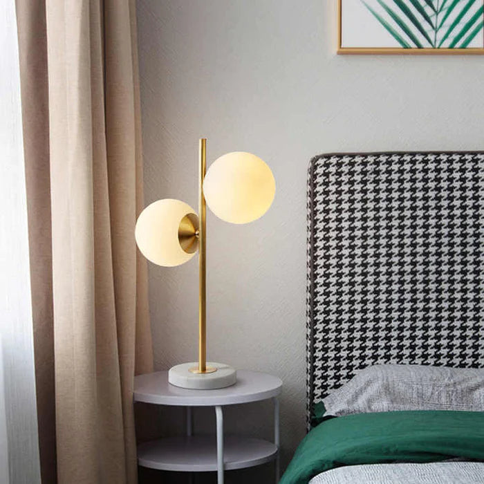 Elegant Double Sphere Wireless LED Table Lamp