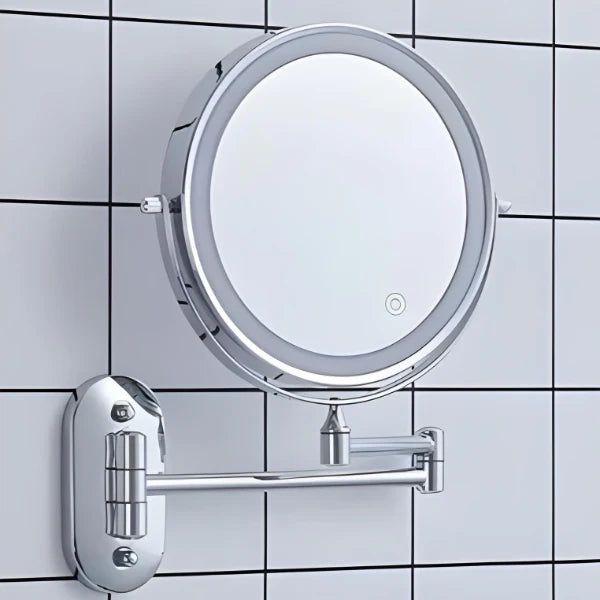 Rechargeable Magnifying LED-Lighted Vanity Mirror
