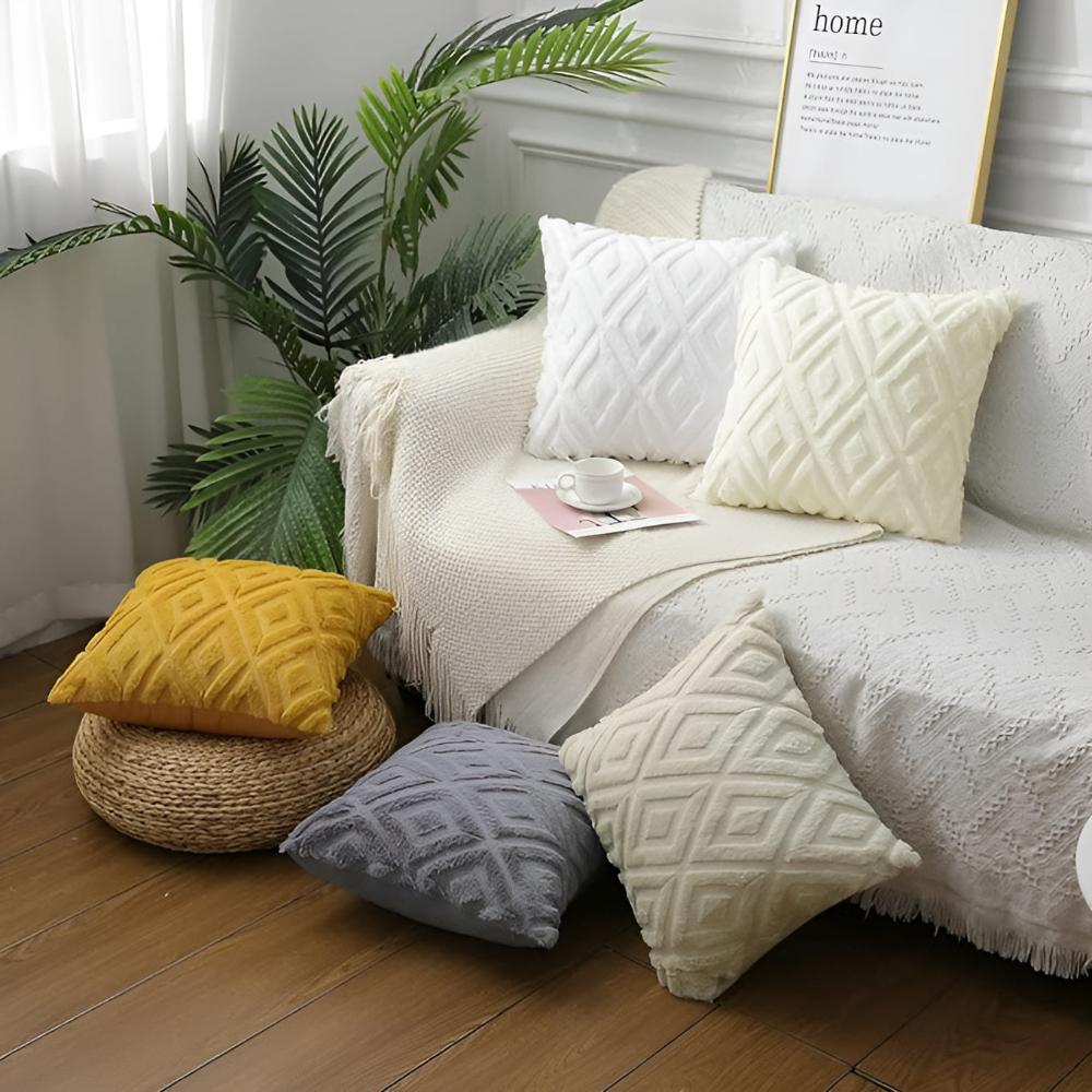 Premium Geometric 3D Cushion Cover