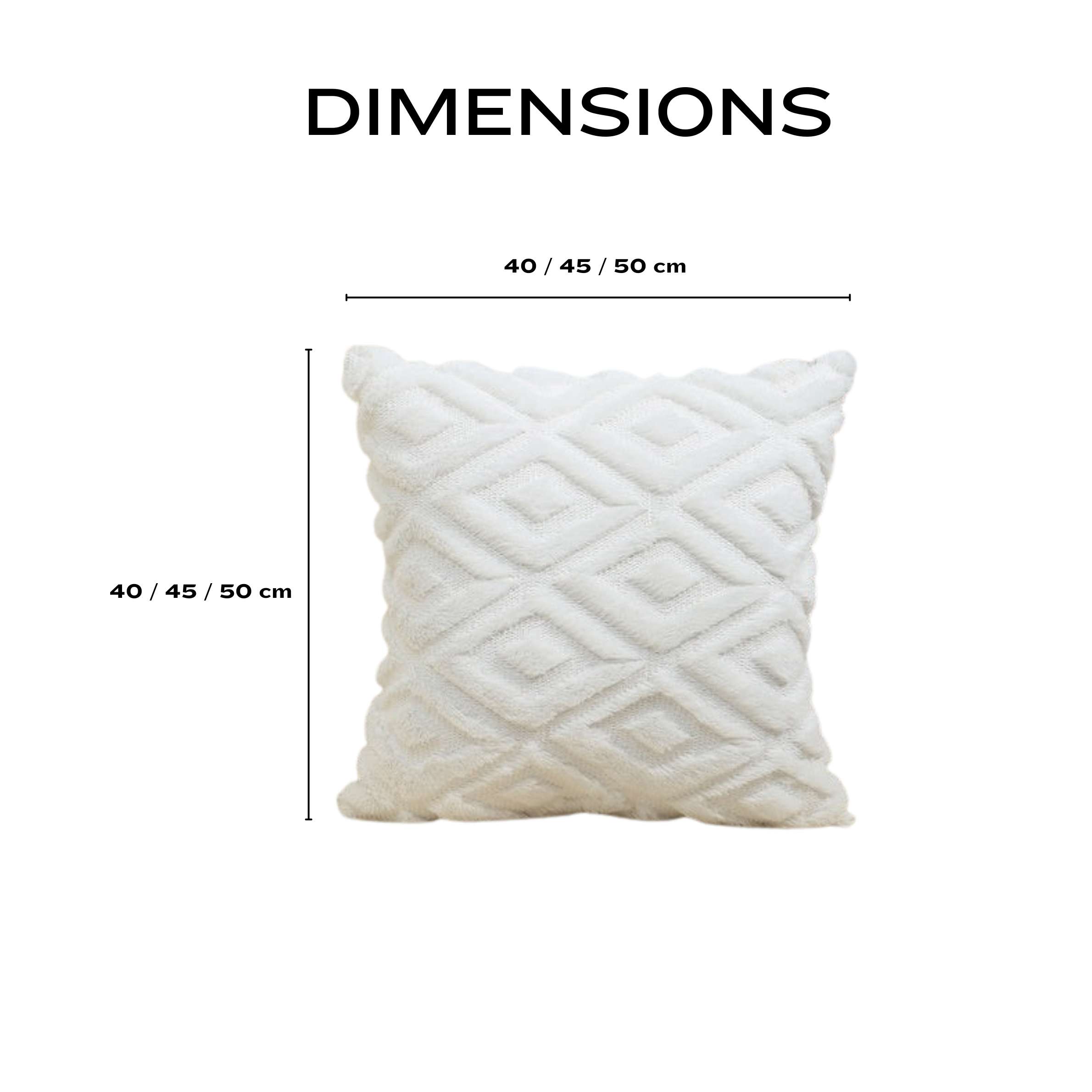 Premium Geometric 3D Cushion Cover