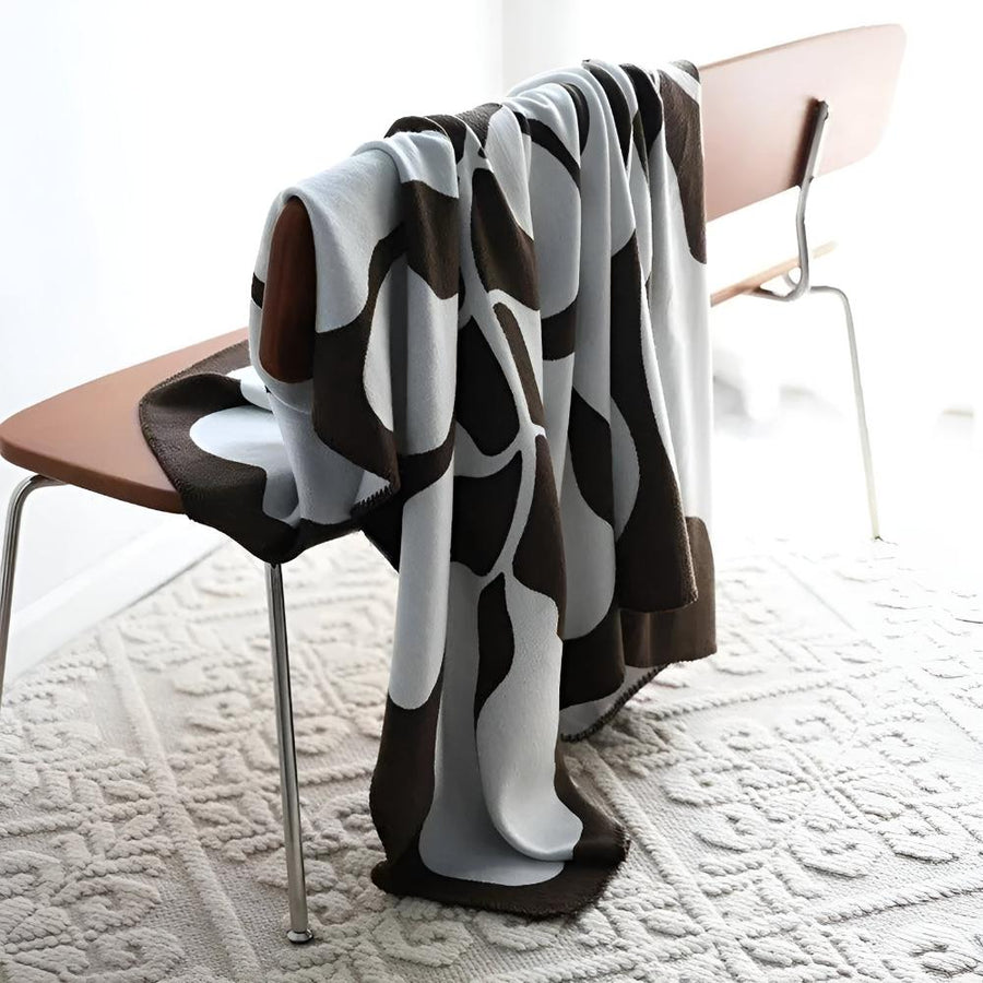Modern Acrylic Blanket in Abstract Design