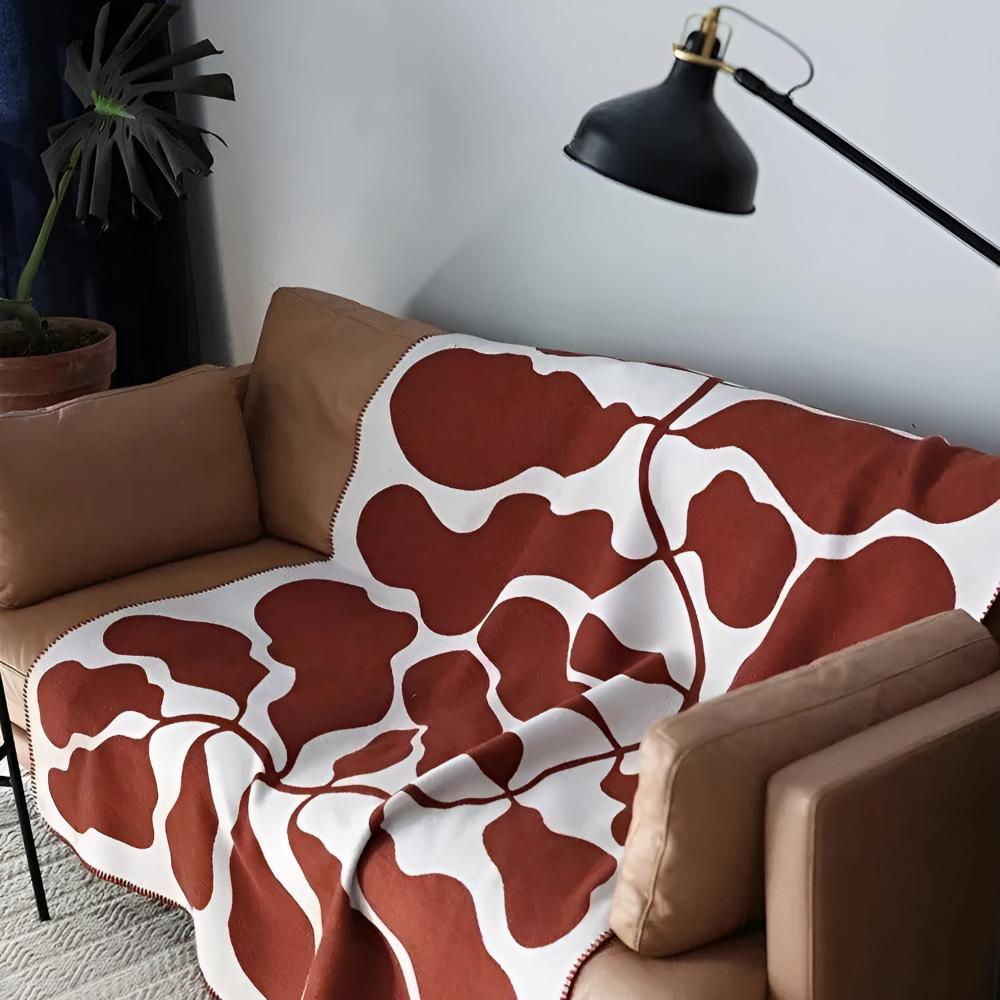 Modern Acrylic Blanket in Abstract Design