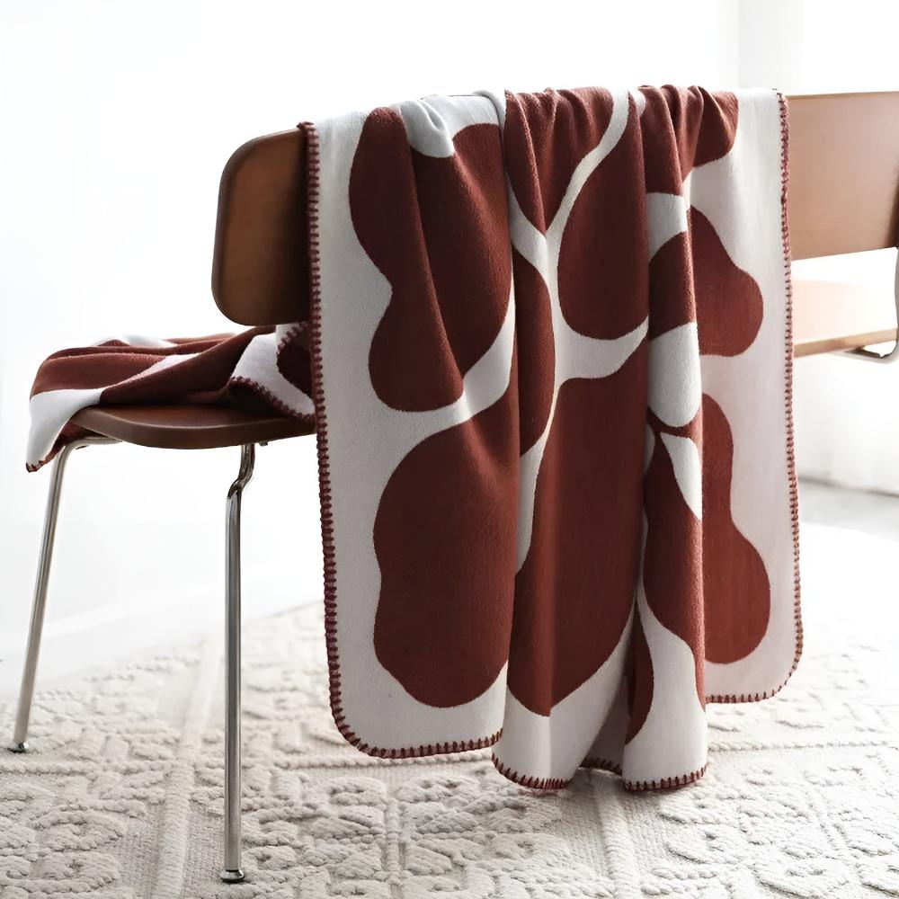 Modern Acrylic Blanket in Abstract Design