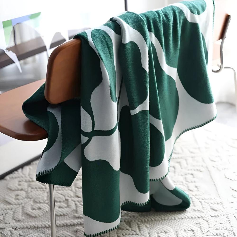 Modern Acrylic Blanket in Abstract Design