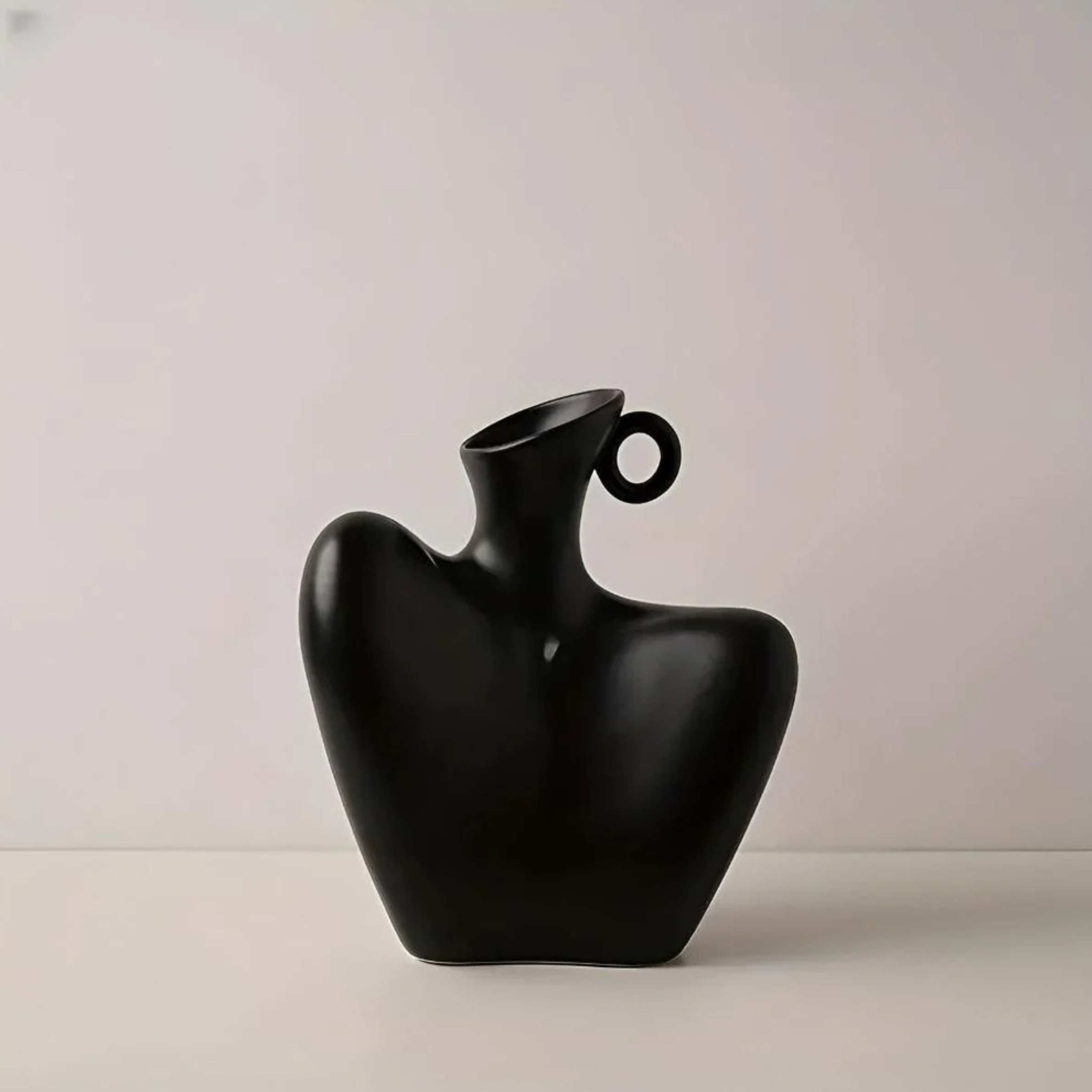 Stylish Sculptural Ceramic Vase in Collarbone Design