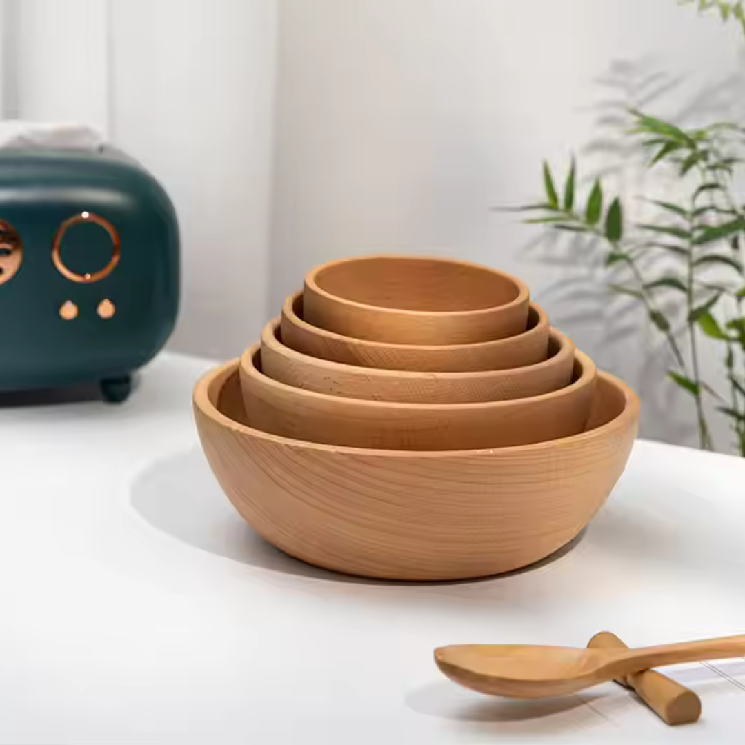 Premium Natural Wooden Salad Bowl | For Salad & More