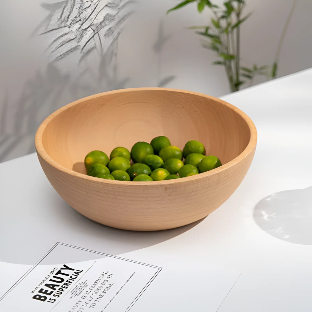 Premium Natural Wooden Salad Bowl | For Salad & More