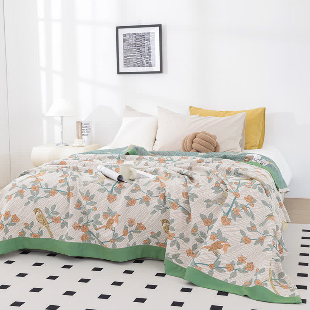 Enchanted Floral Serenity Blanket