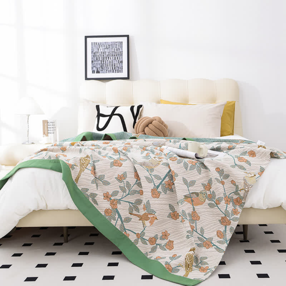 Enchanted Floral Serenity Blanket