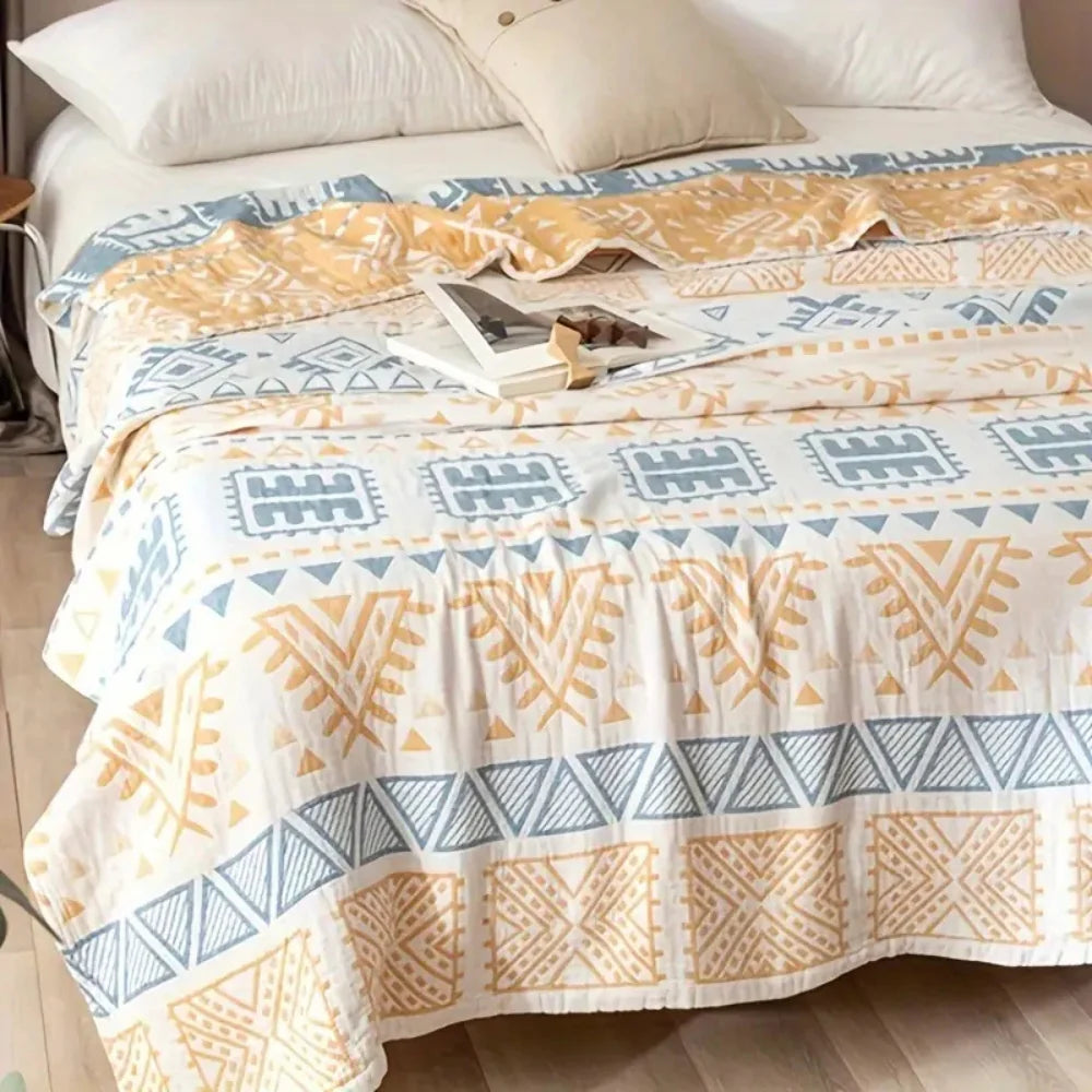 High-Quality Mesa Weave Pure Cotton Blanket