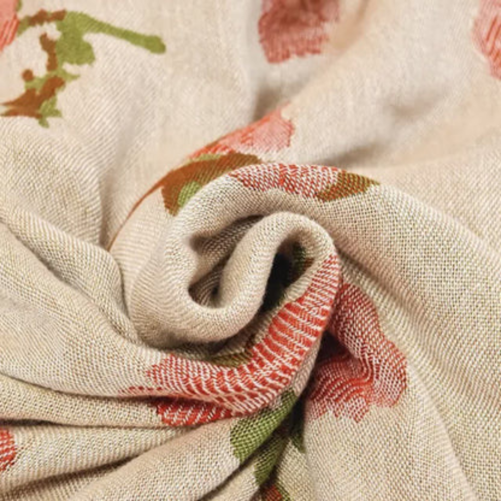 Fresh Blooming Rose Blanket | Bamboo Fiber Material