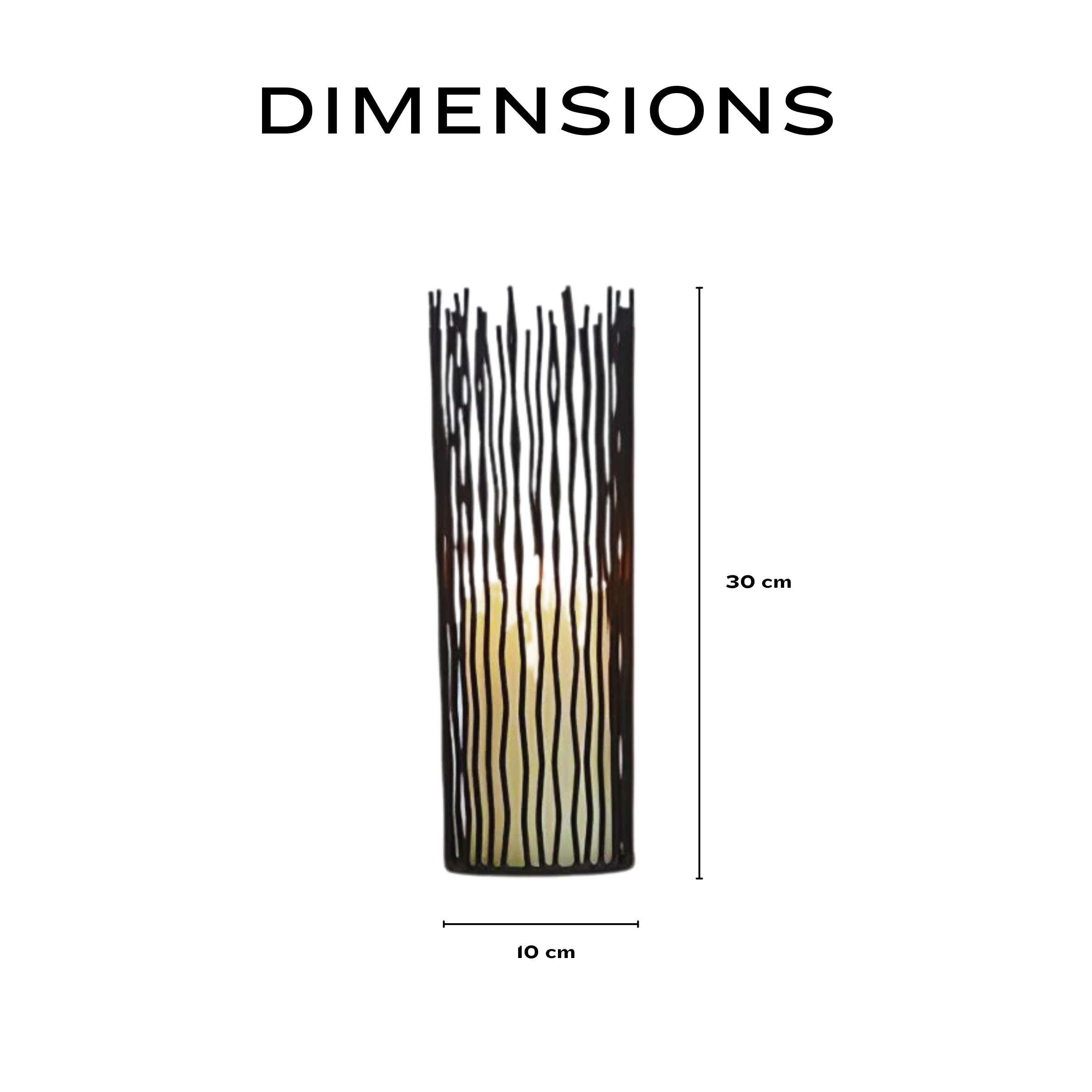 Stylish Boho-Inspired Black Iron Candle Holder