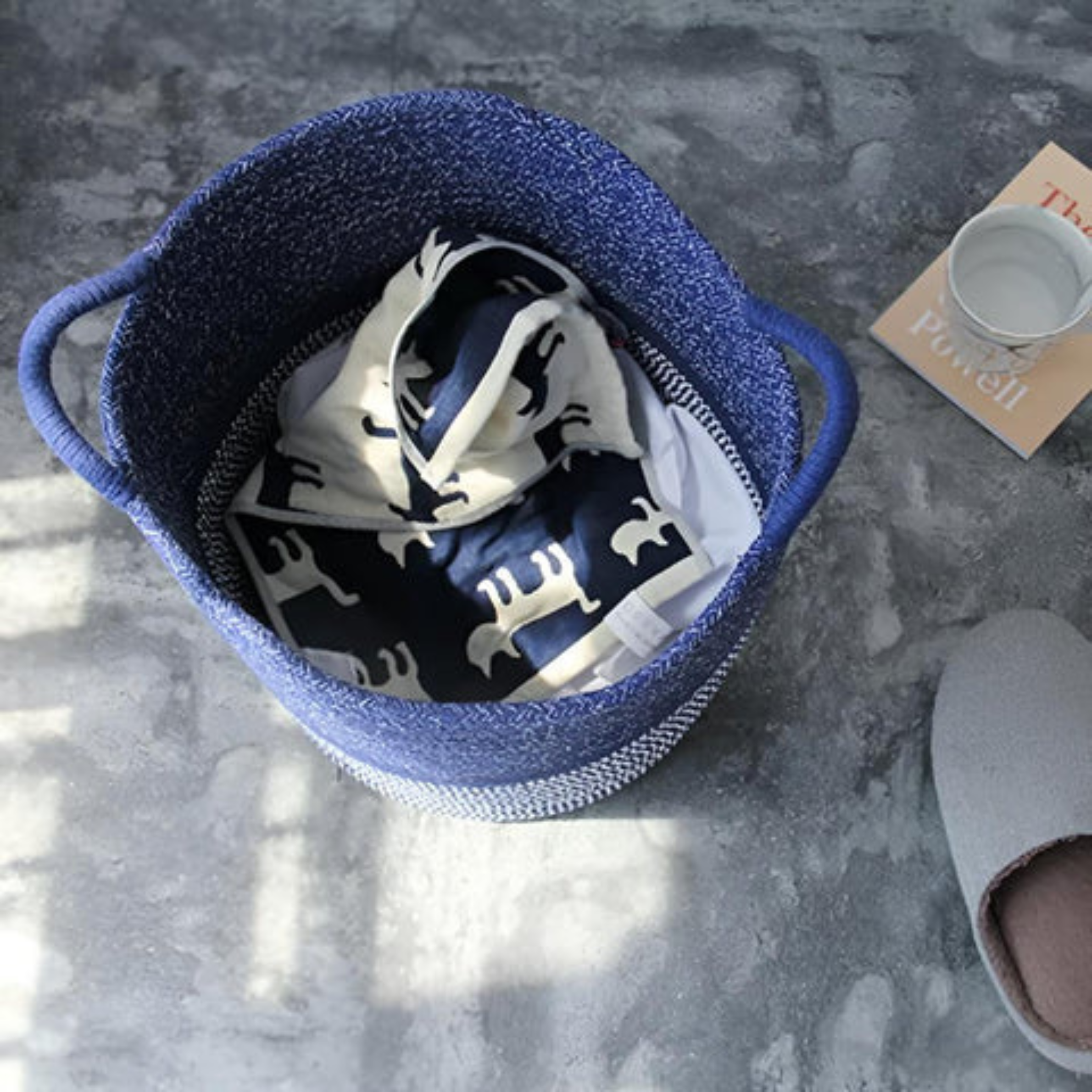Durable Cotton Rope Bathroom Laundry Basket