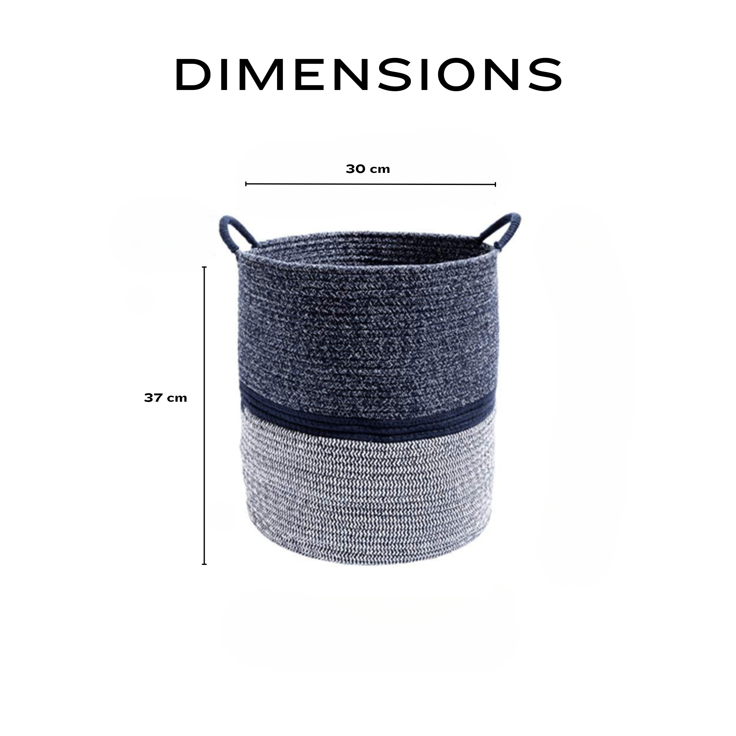Durable Cotton Rope Bathroom Laundry Basket
