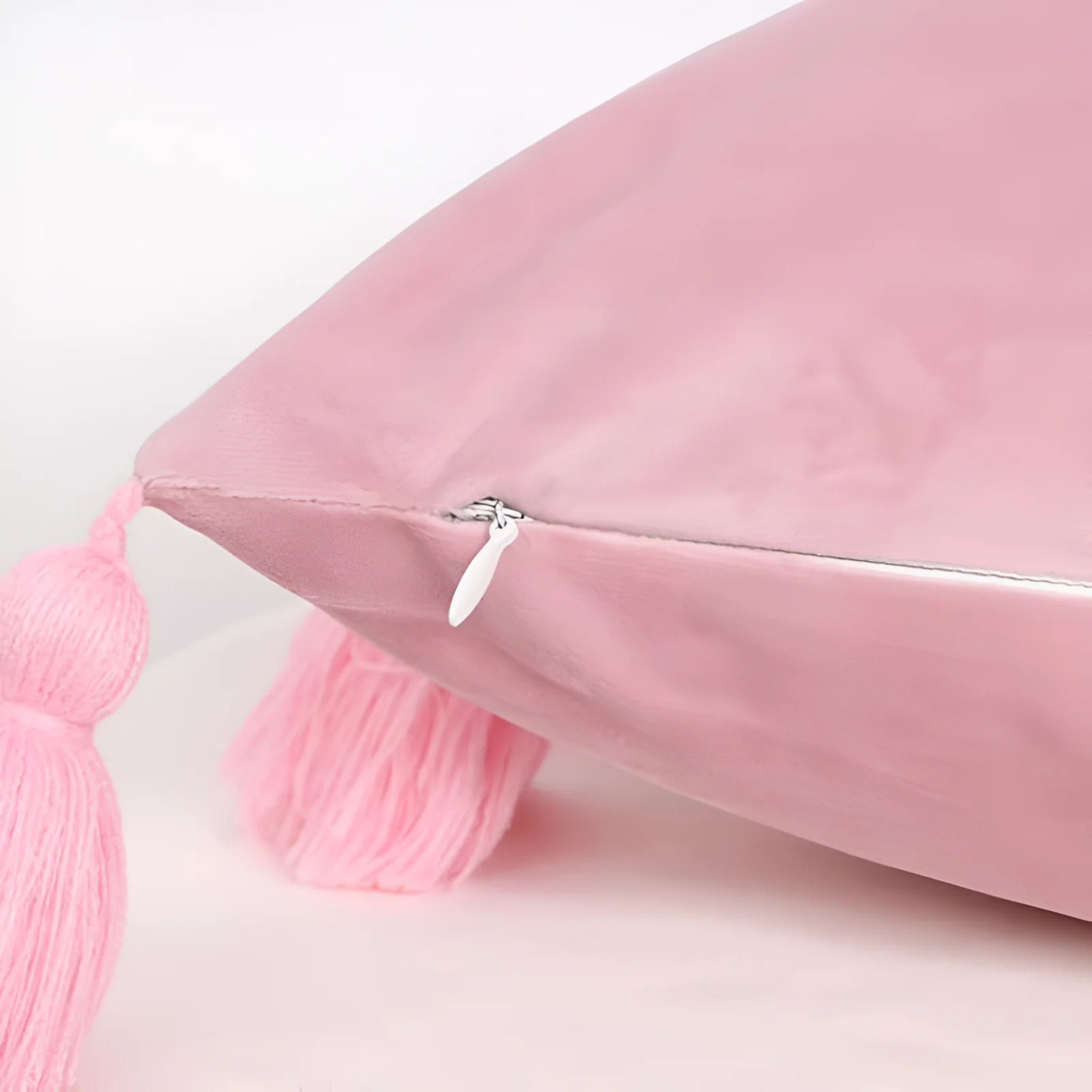 Boho Luxe Pompom Tassel Cushion Cover