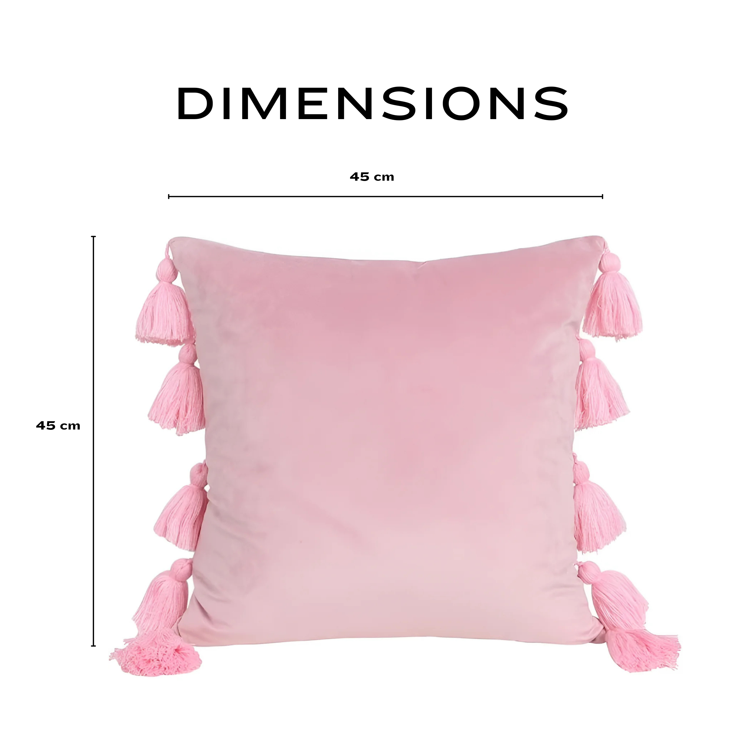 Boho Luxe Pompom Tassel Cushion Cover