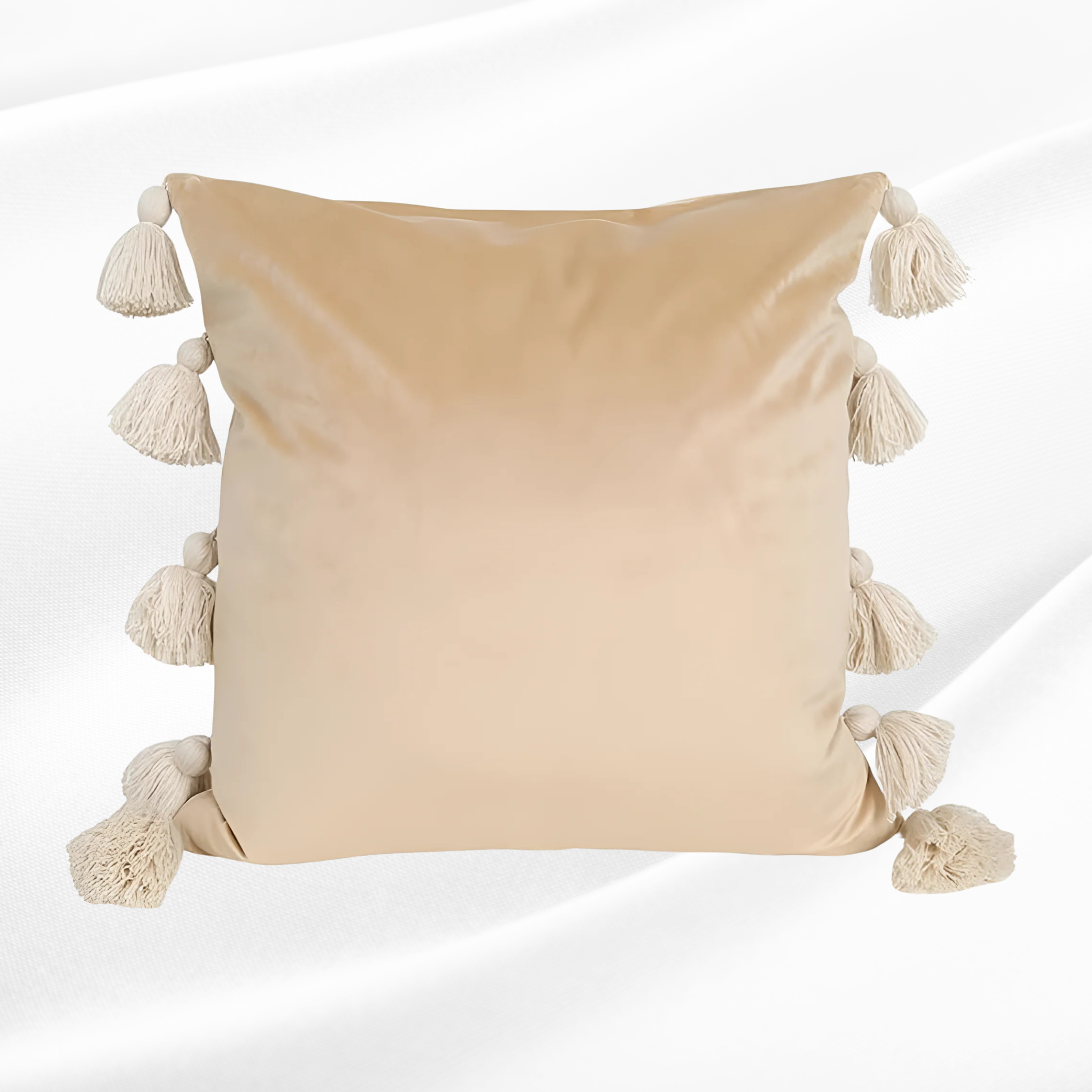 Boho Luxe Pompom Tassel Cushion Cover