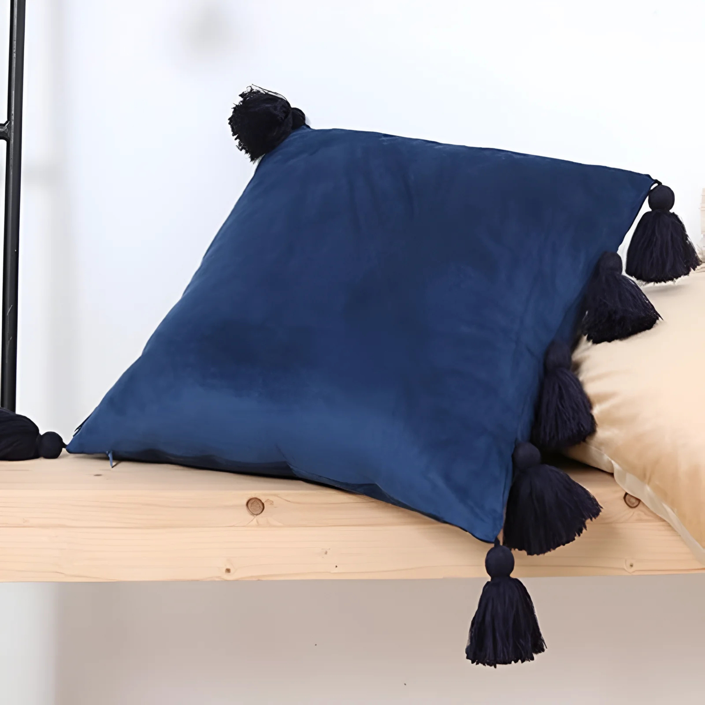 Boho Luxe Pompom Tassel Cushion Cover