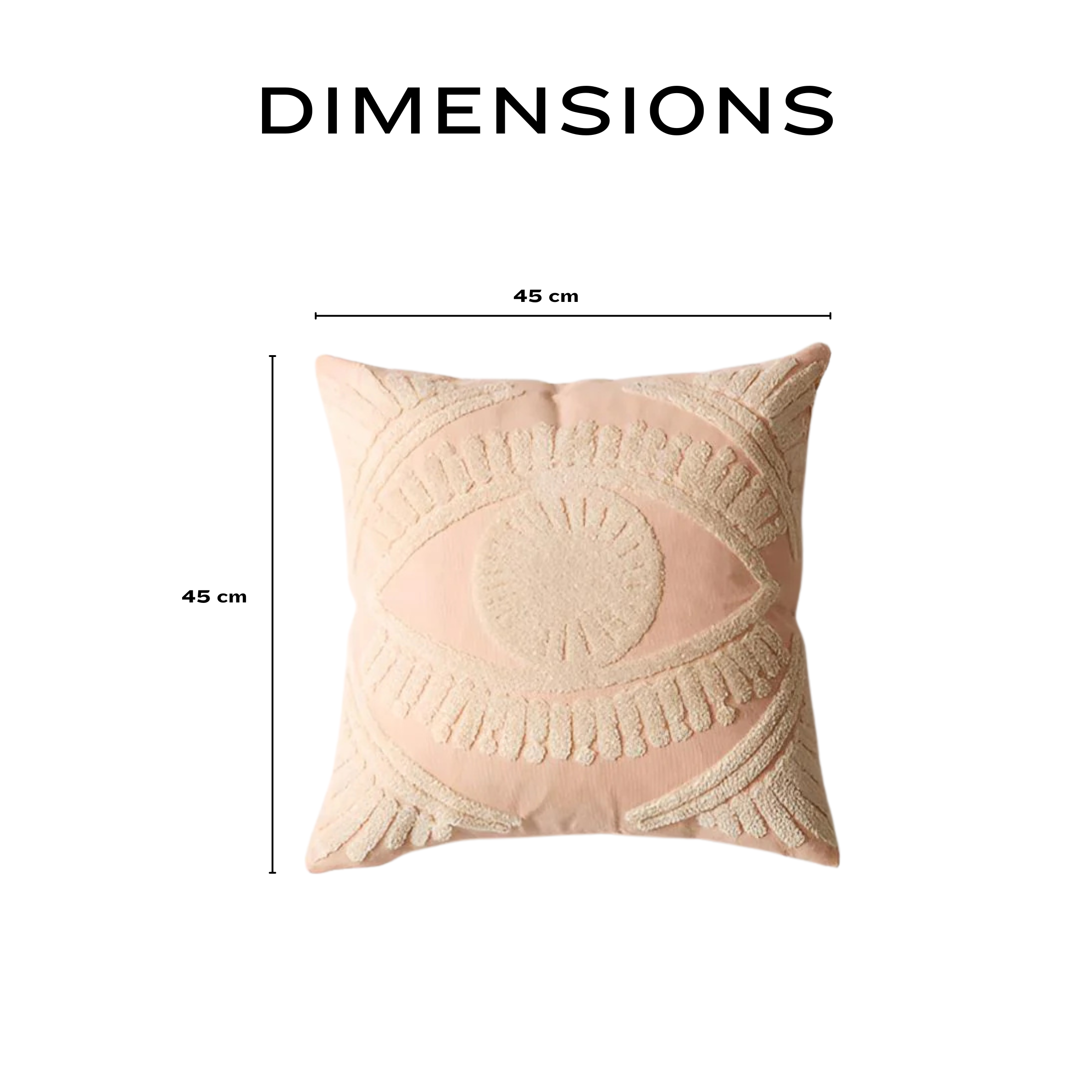 Dreamer’s Eye | Embroidered Boho Cushion Cover