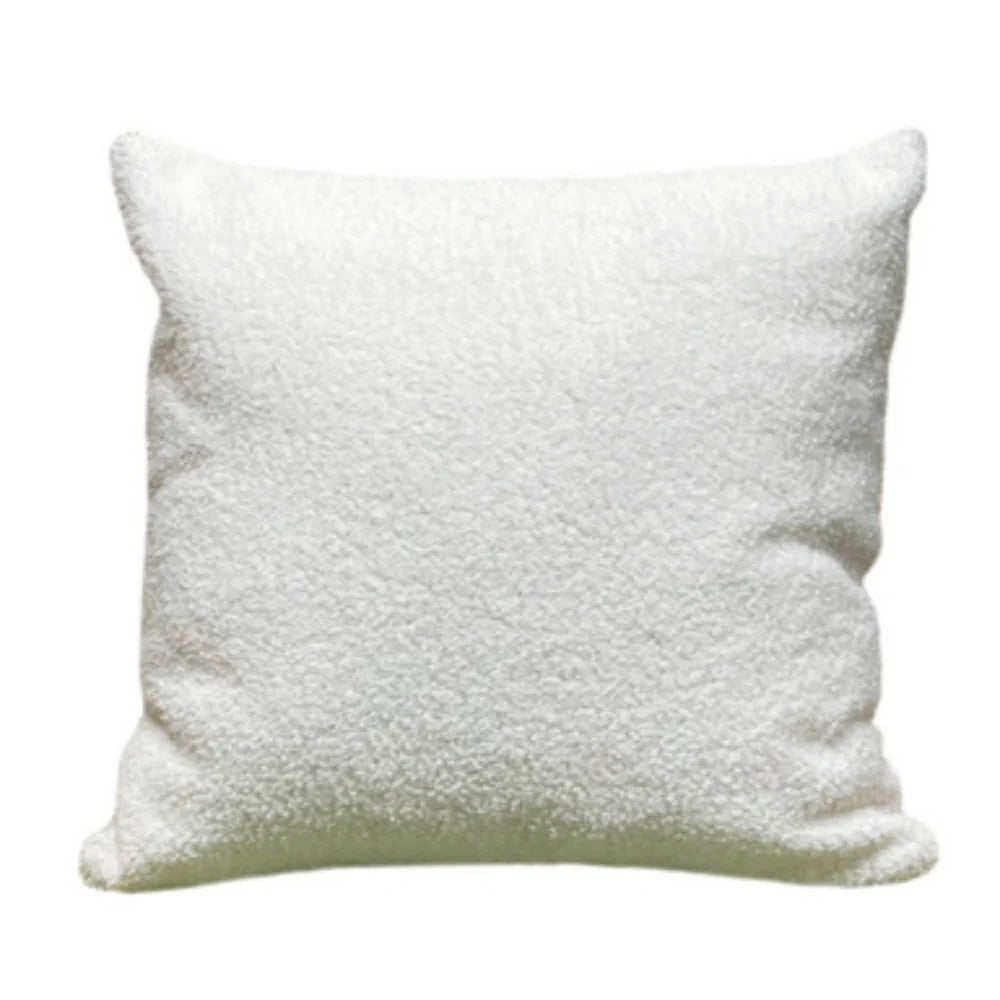 Cozy Teddy Boucle Handwoven Cushion Cover