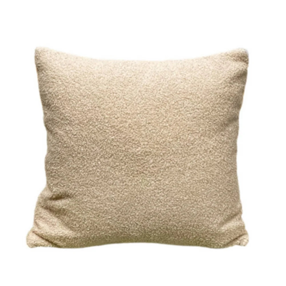Cozy Teddy Boucle Handwoven Cushion Cover