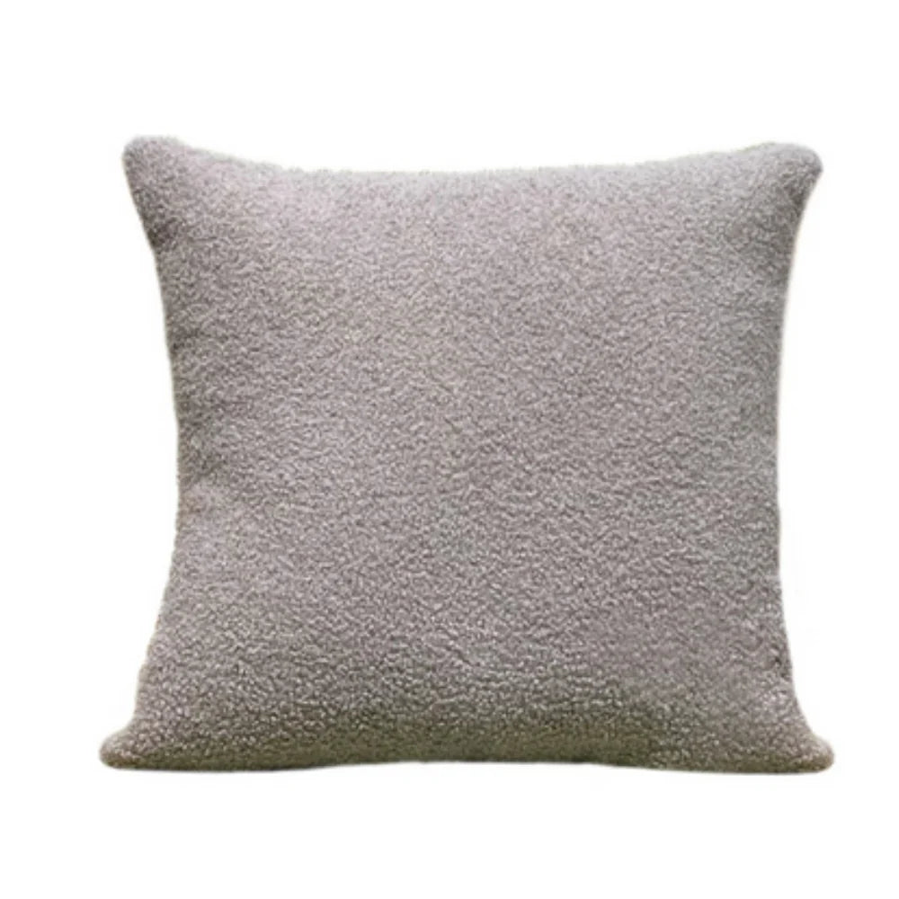 Cozy Teddy Boucle Handwoven Cushion Cover