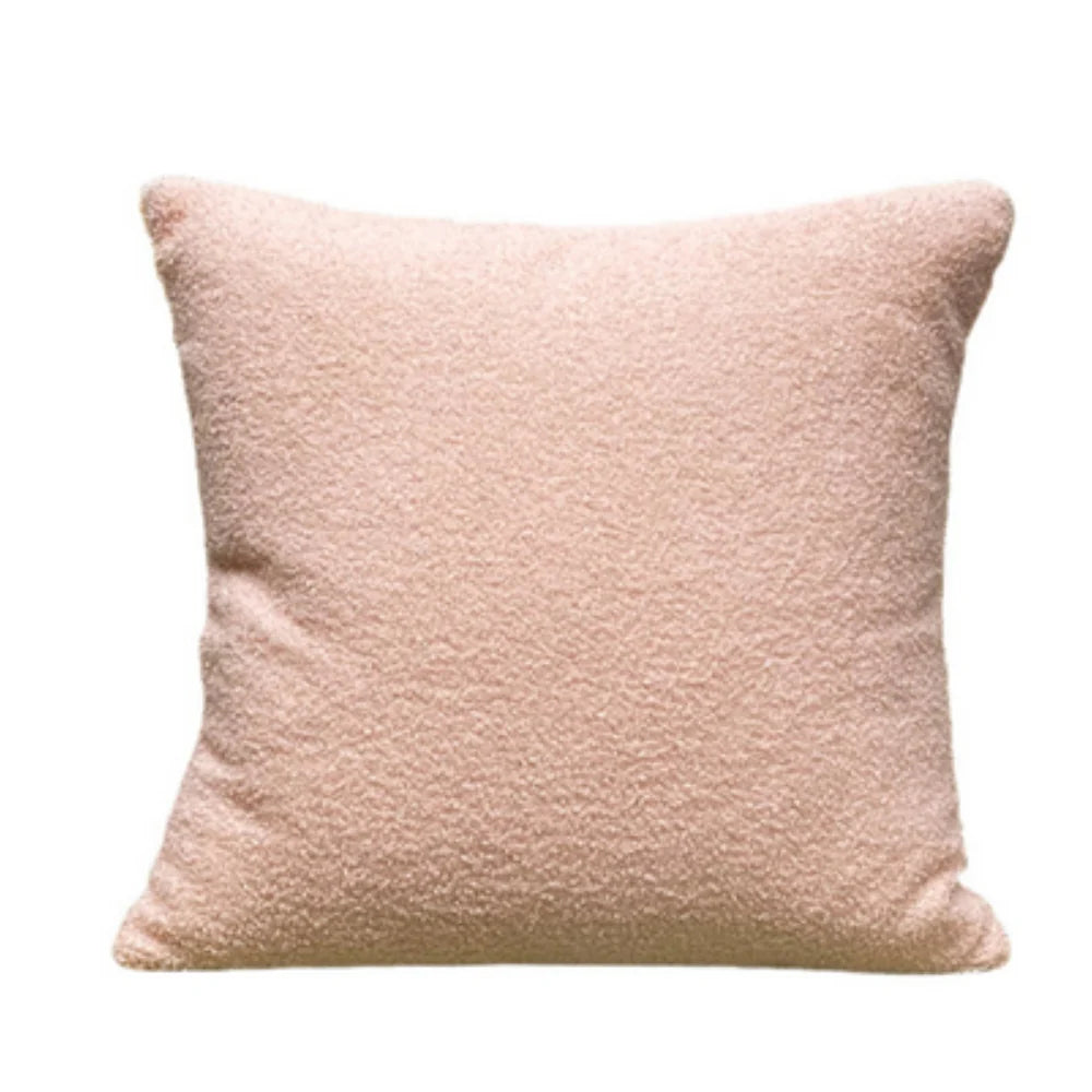 Cozy Teddy Boucle Handwoven Cushion Cover