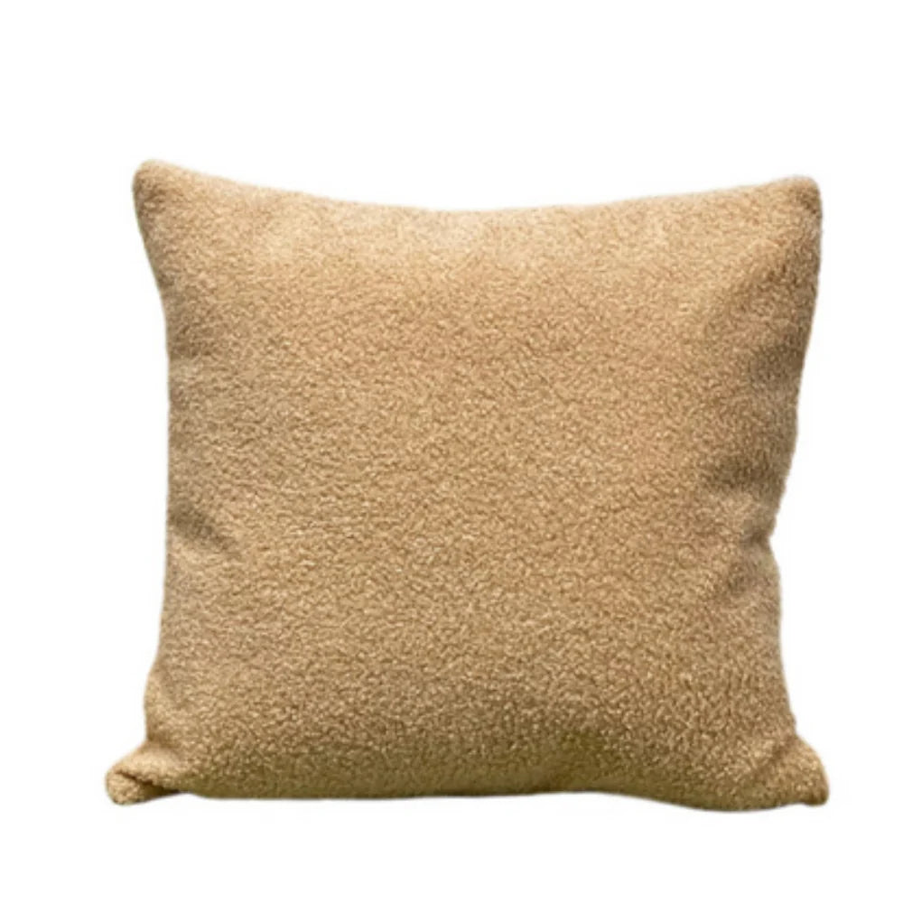 Cozy Teddy Boucle Handwoven Cushion Cover