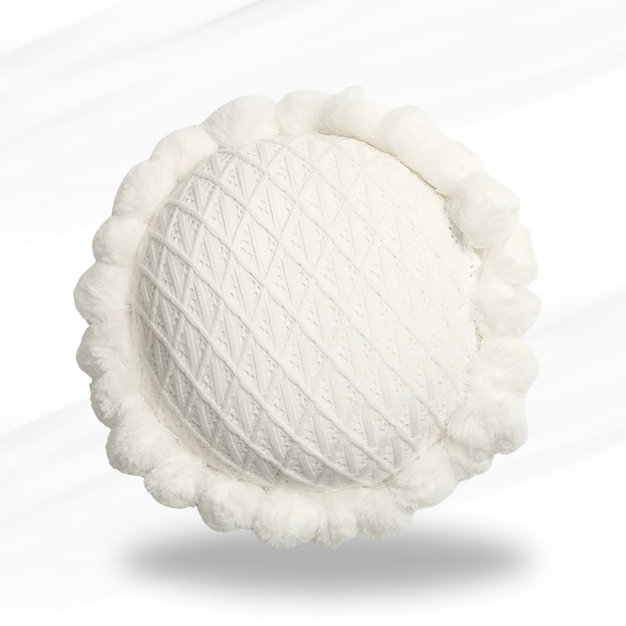 Garden Bloom Sunflower Pompom Cushion