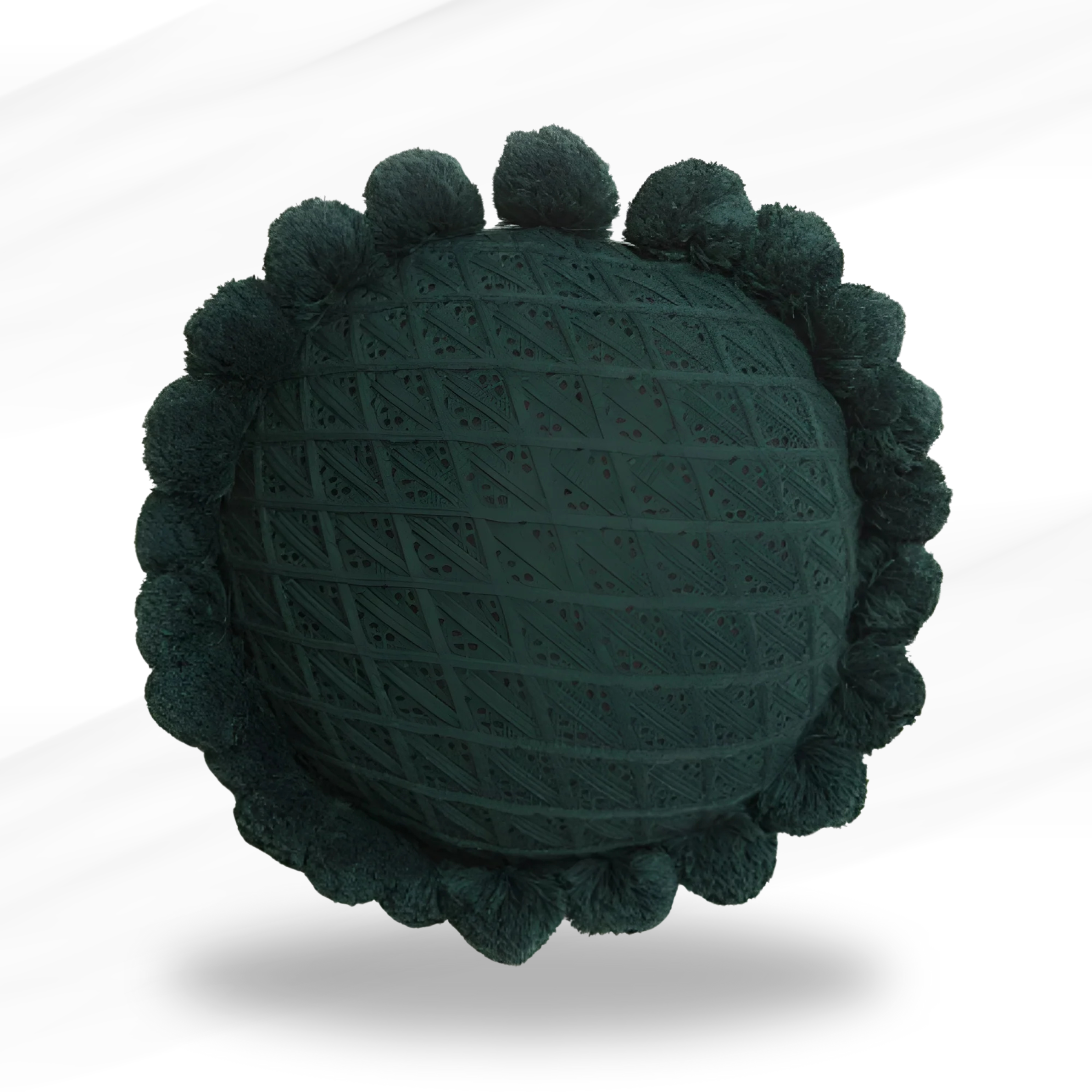 Garden Bloom Sunflower Pompom Cushion