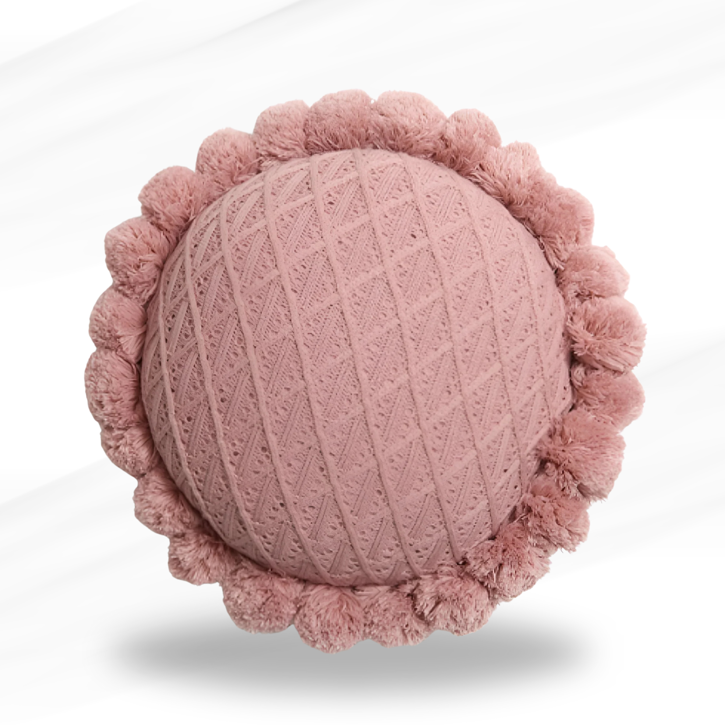 Garden Bloom Sunflower Pompom Cushion