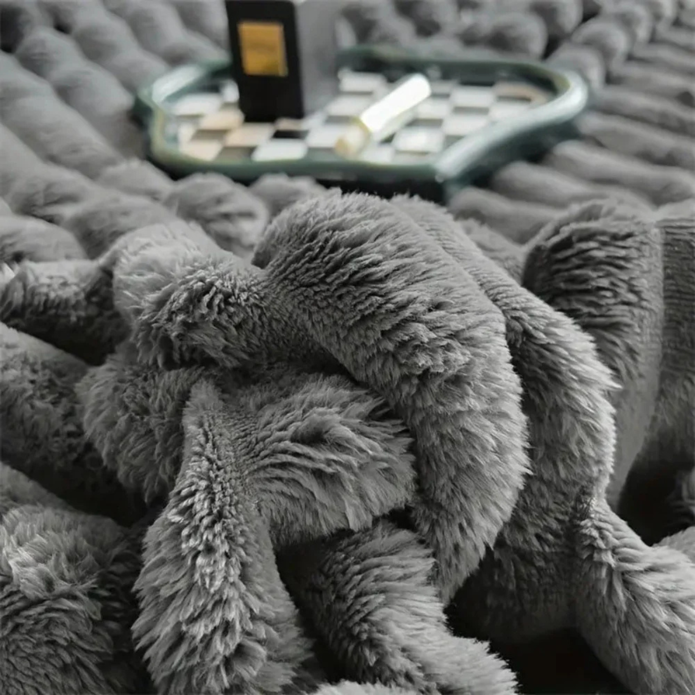 Ultimate Comfort Ribbed Faux Fur Blanket