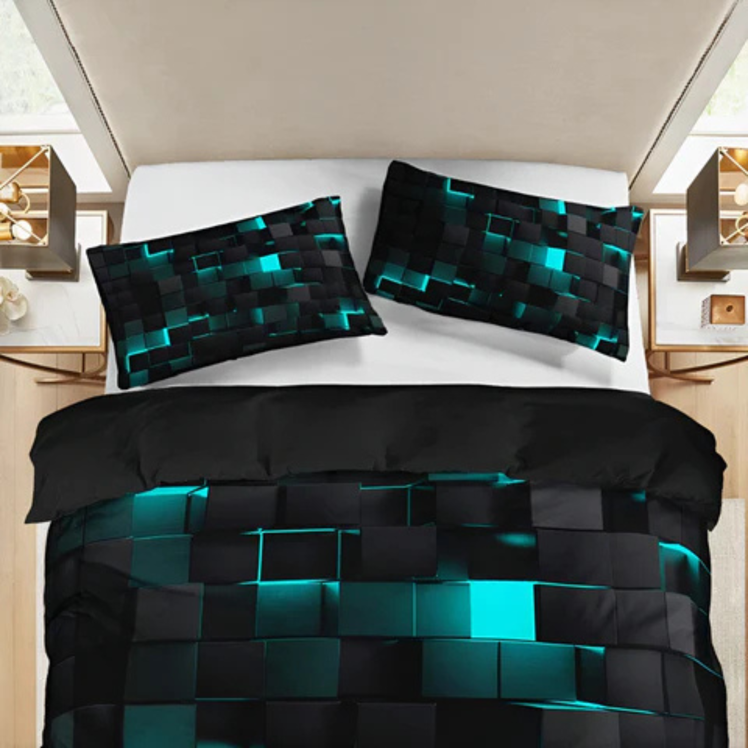 Futuristic Pop 3D Neon Bedding Set