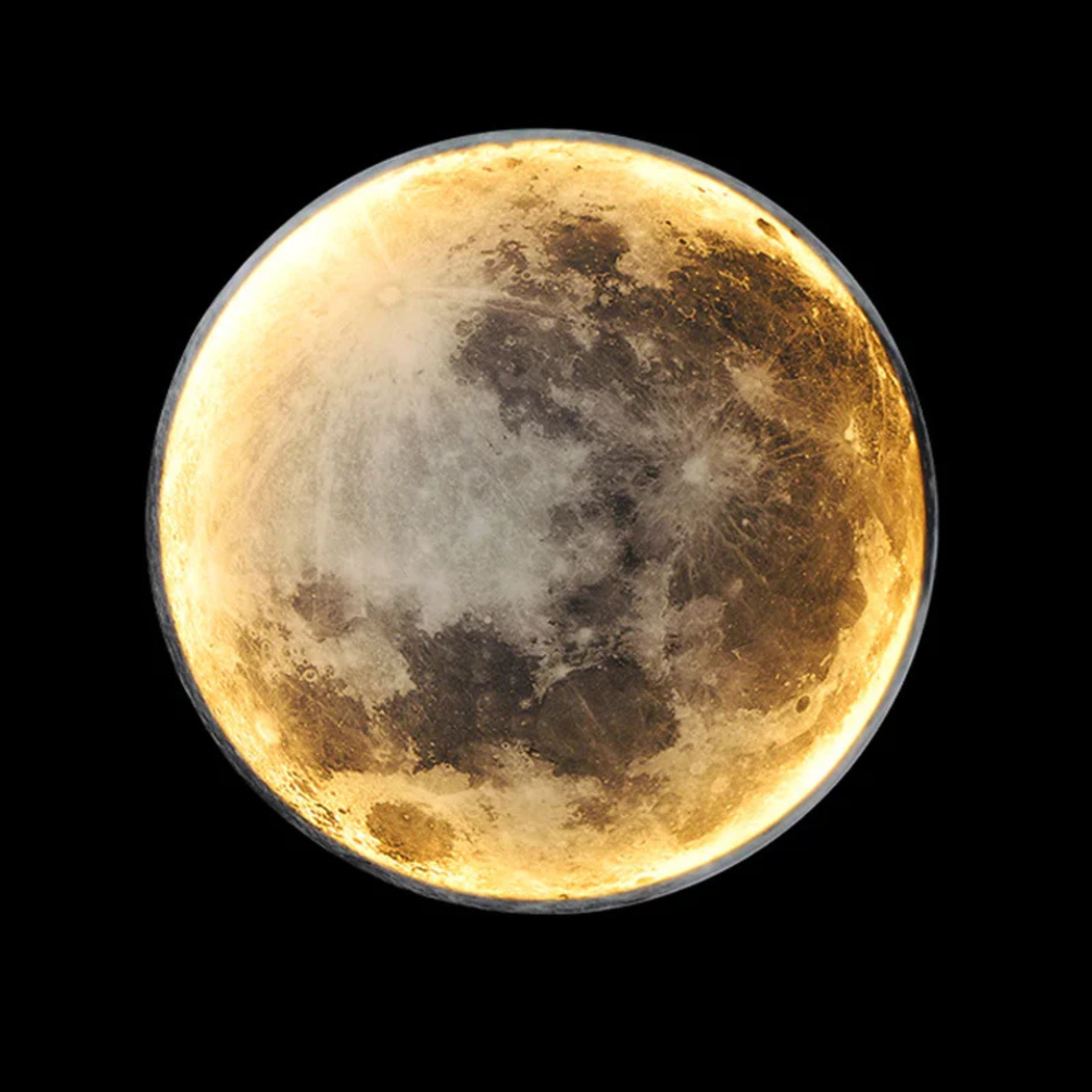 3D Moon LED Wall Light | Celestial Accent