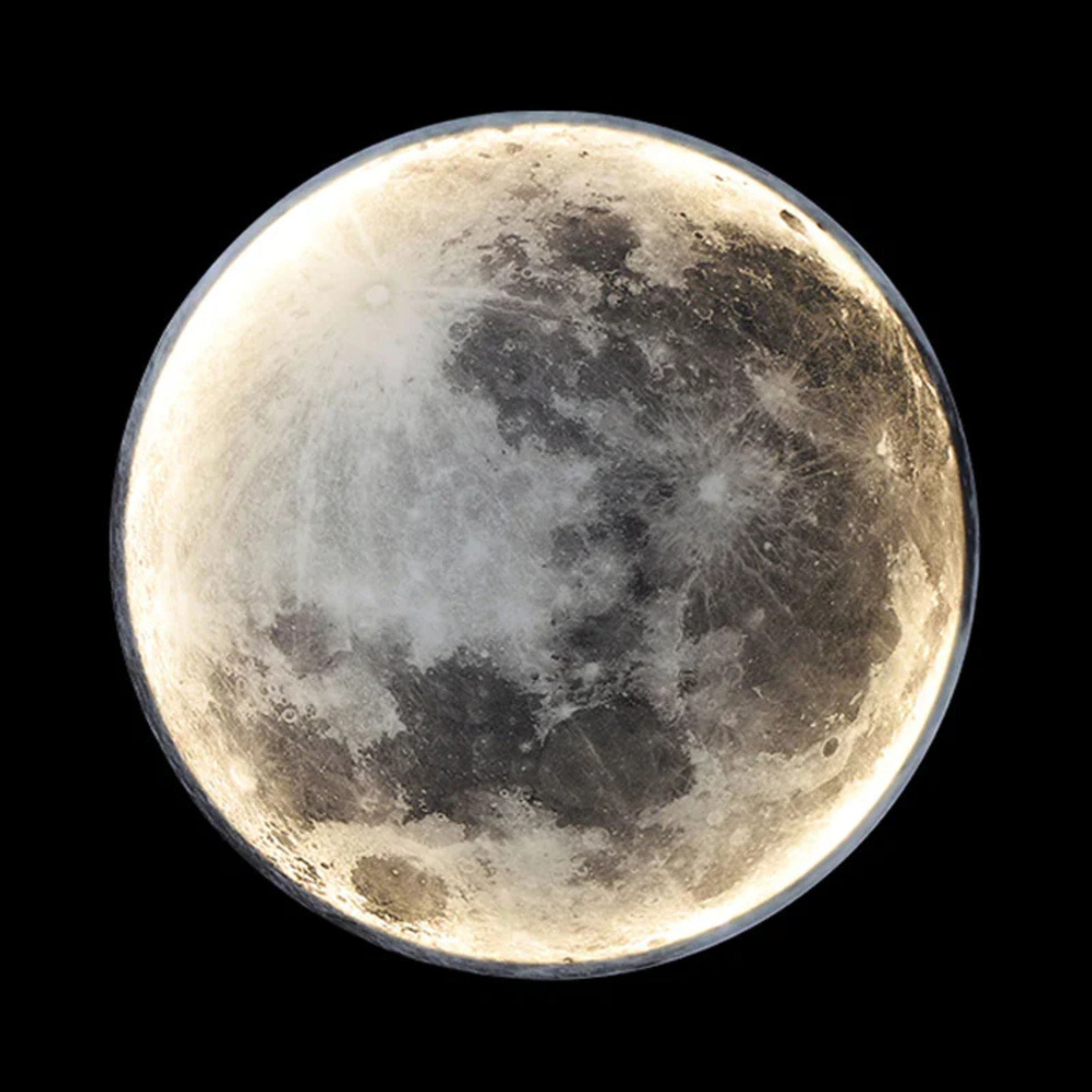 3D Moon LED Wall Light | Celestial Accent