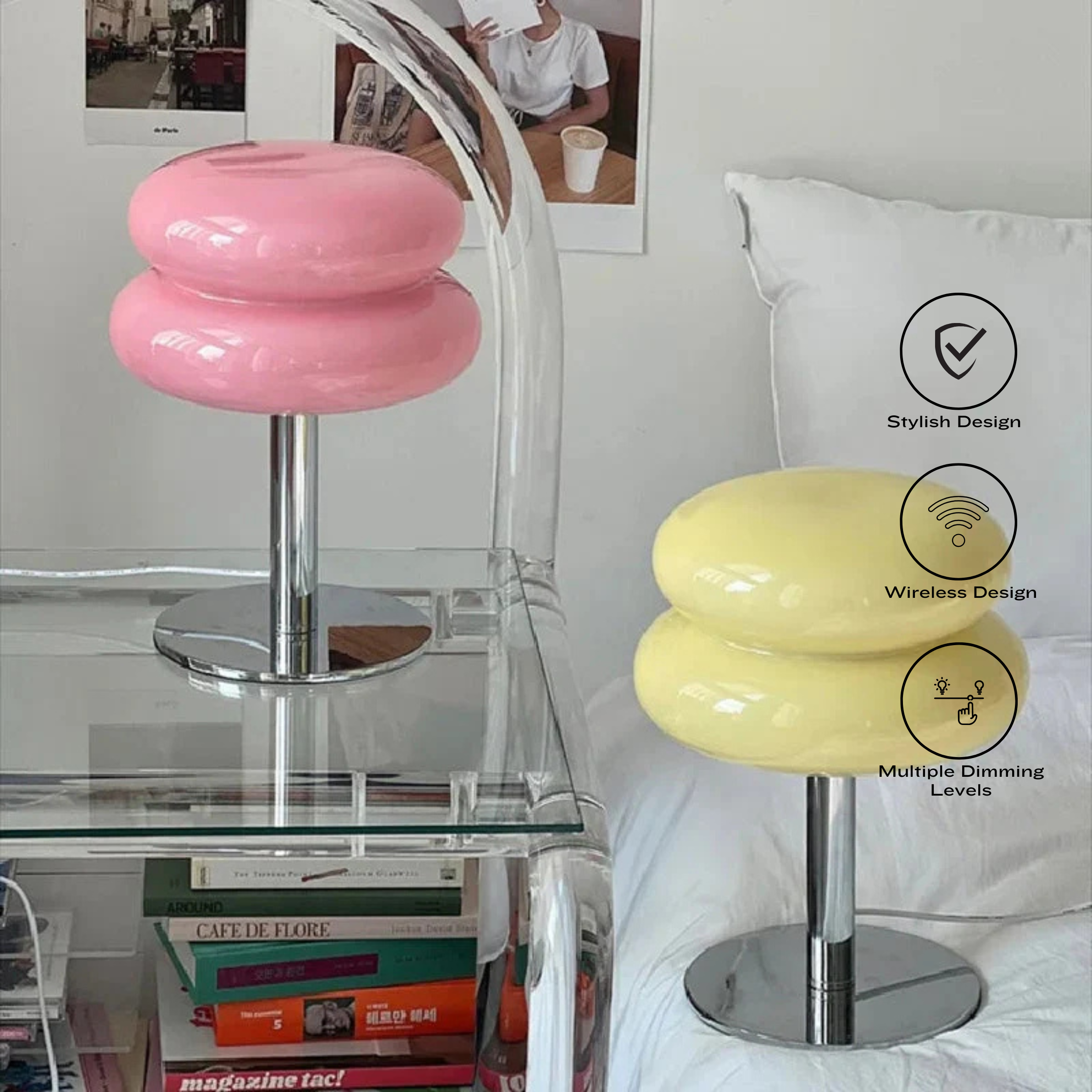 Bauhaus-Style Italian Retro Table Lamp