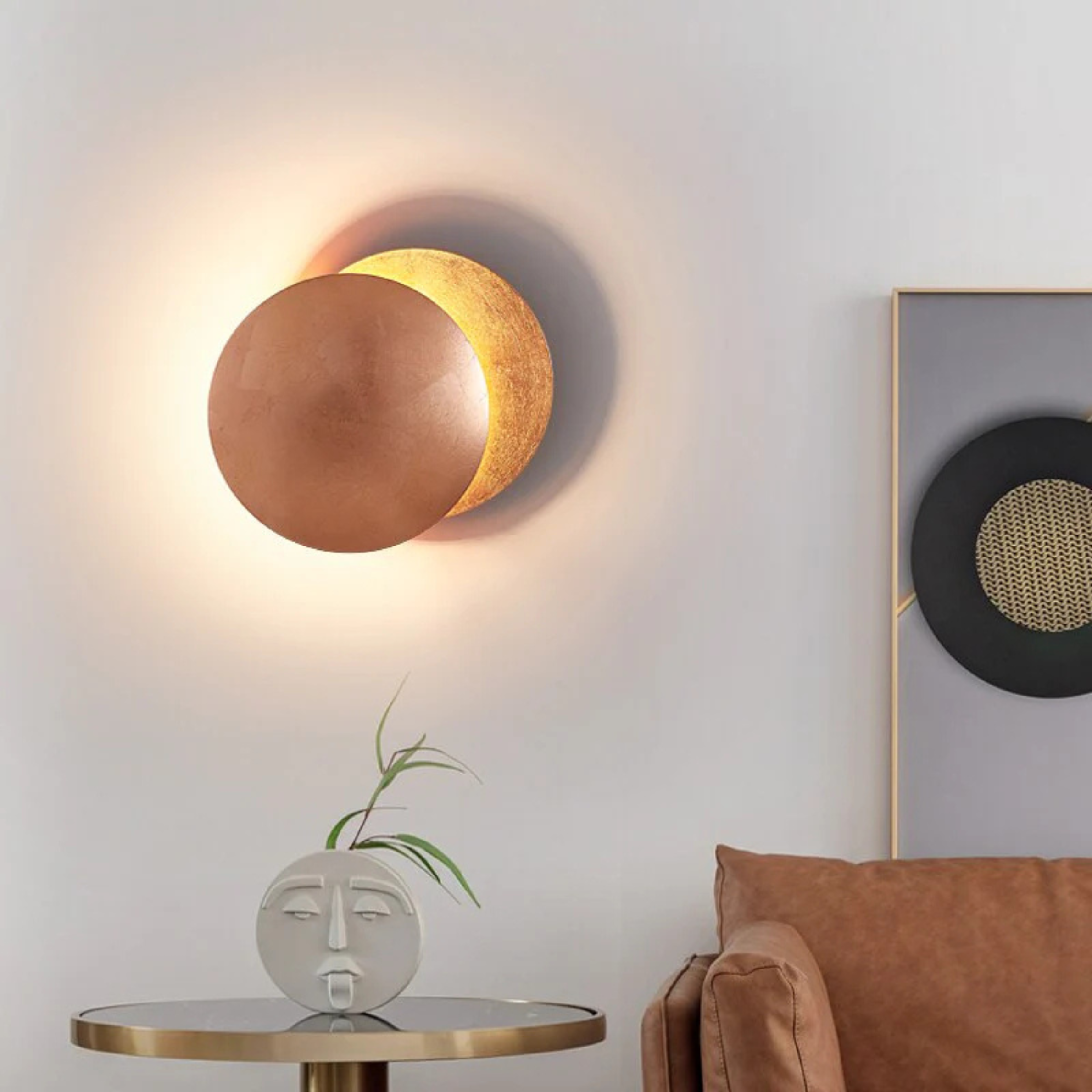 Artistic Modern 3D Solar Eclipse LED Wall Light