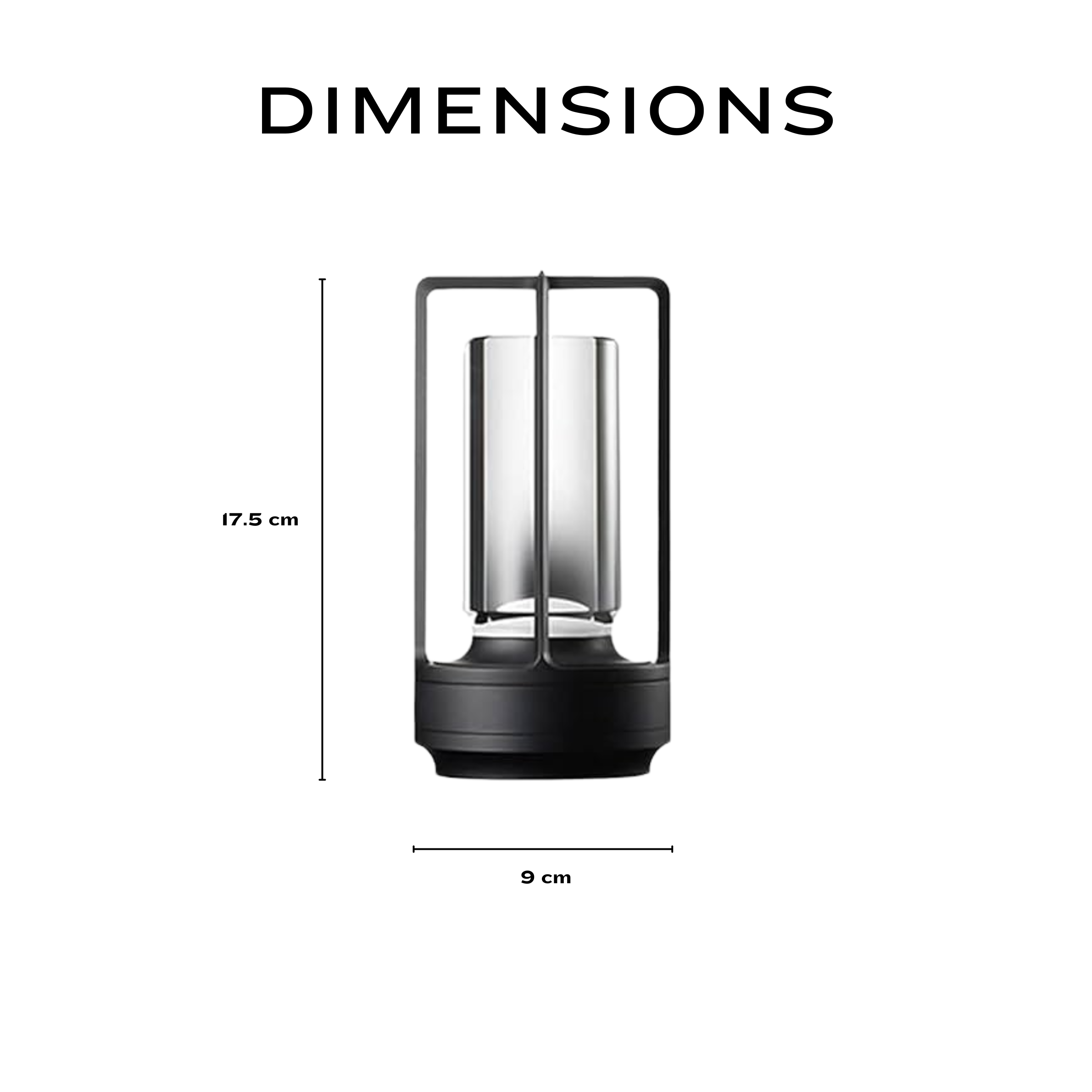 Modern Luxe Crystal Lantern Wireless Table Lamp