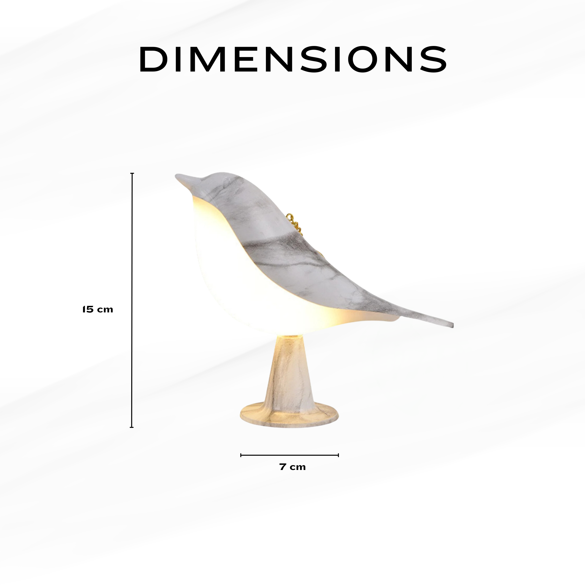 Stylish Charm Bird Table Light