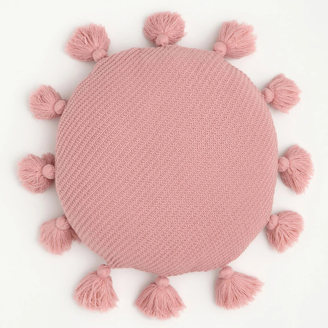 Boho Chic Tassel Round Seat Cushion