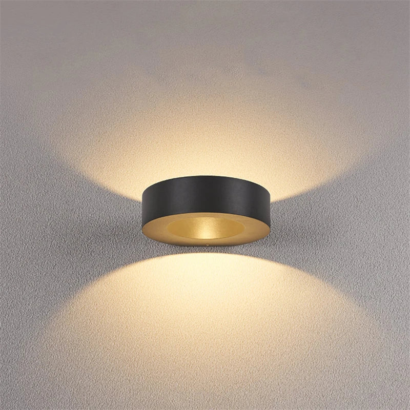 Modern Minimalist Round Outdoor Wall Light