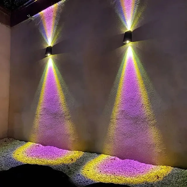 Solar Flare Outdoor Wall Light