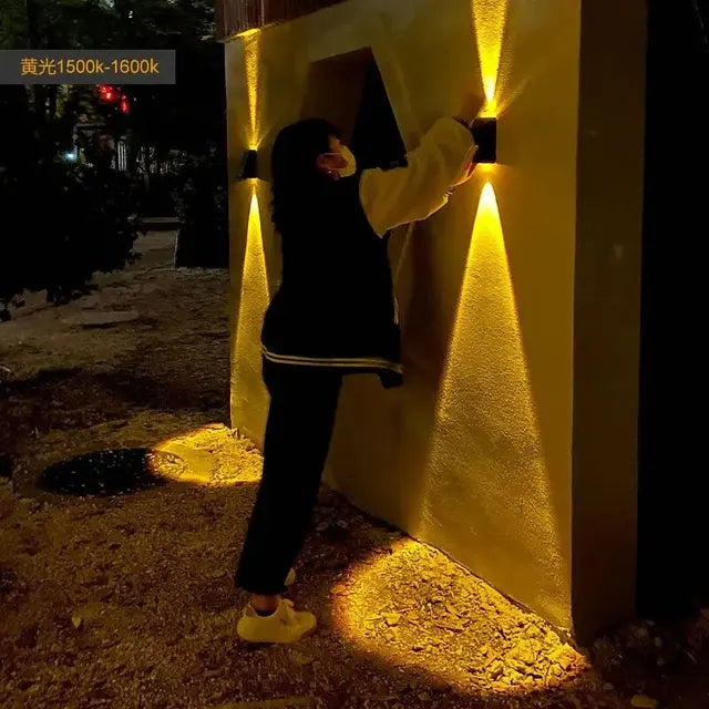 Solar Flare Outdoor Wall Light