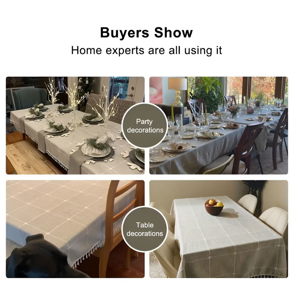 Timeless Plaid Comfort Tablecloth
