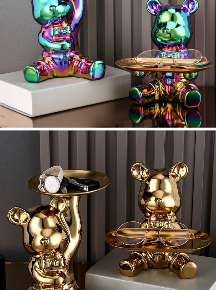Multifunction Decorative Bear Shelf