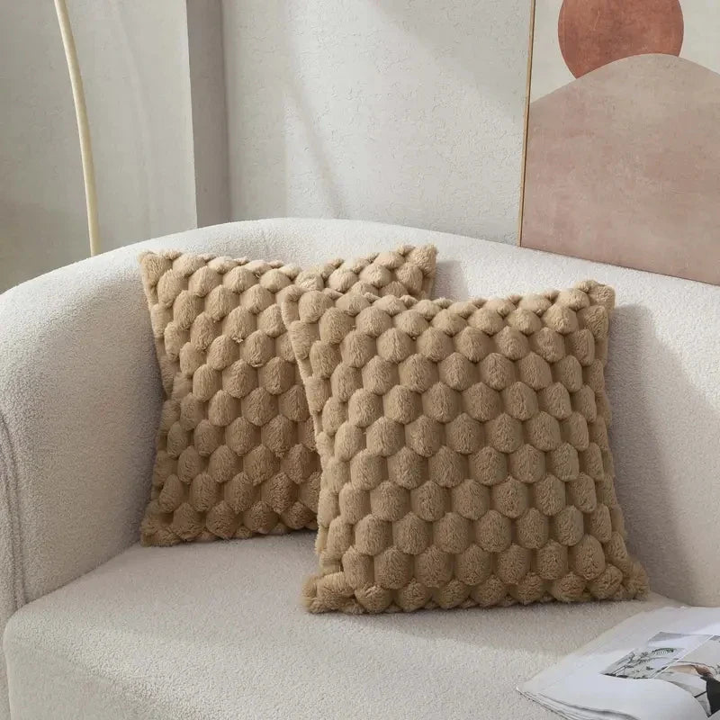 Boho Pineapple Grid Turtle Pattern Soft Cushion Cover