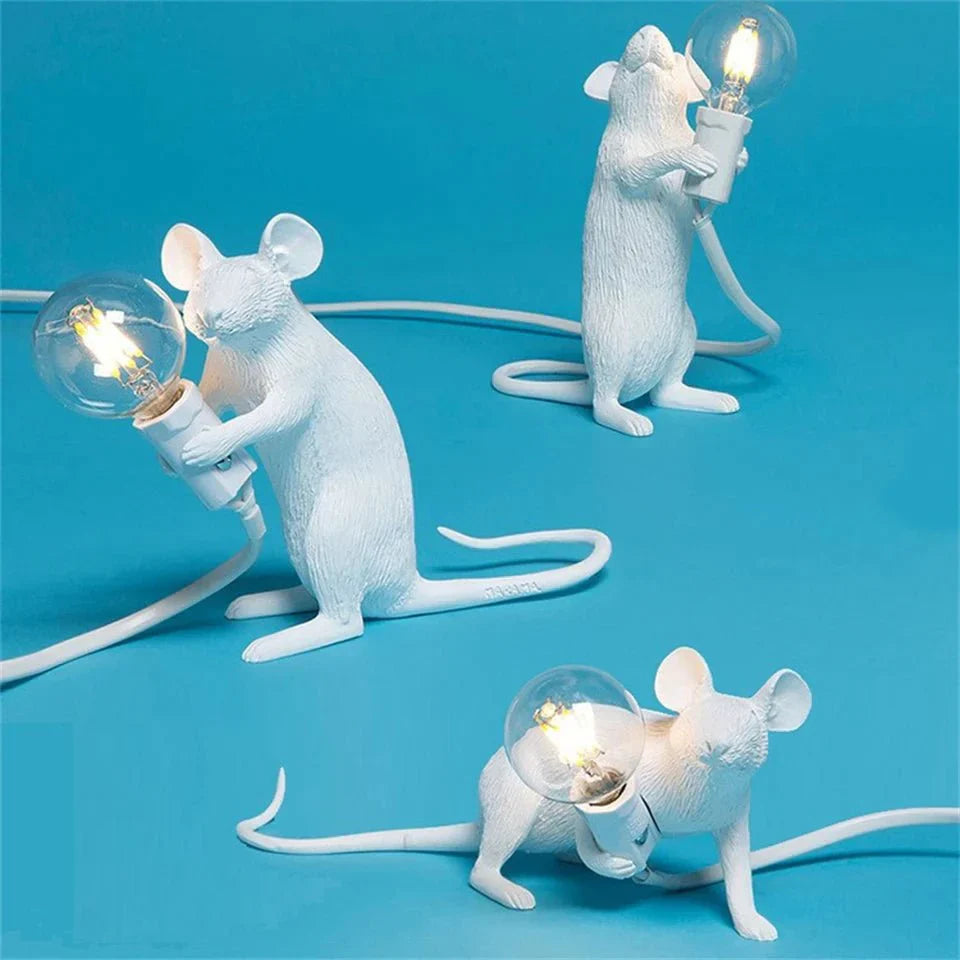 The Glimmer Mouse Art Deco Table Lamp